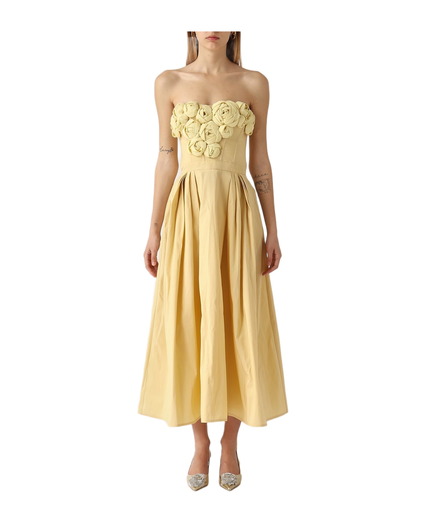 Elisabetta Franchi Poliestere Dress - LEMONADE