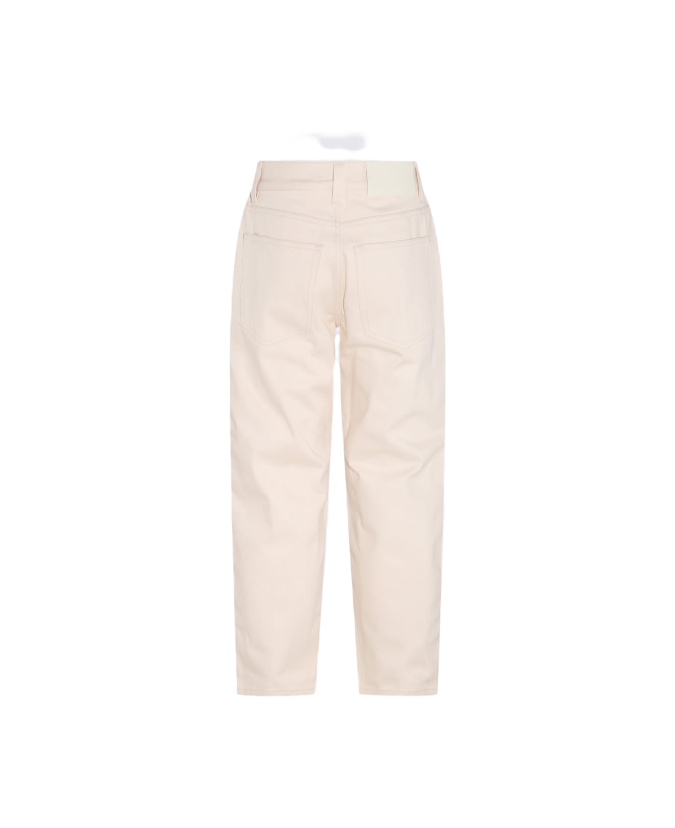 Sunnei Ecru White Stripes Cotton Pants - ECRU WHITE STRIPES ボトムス