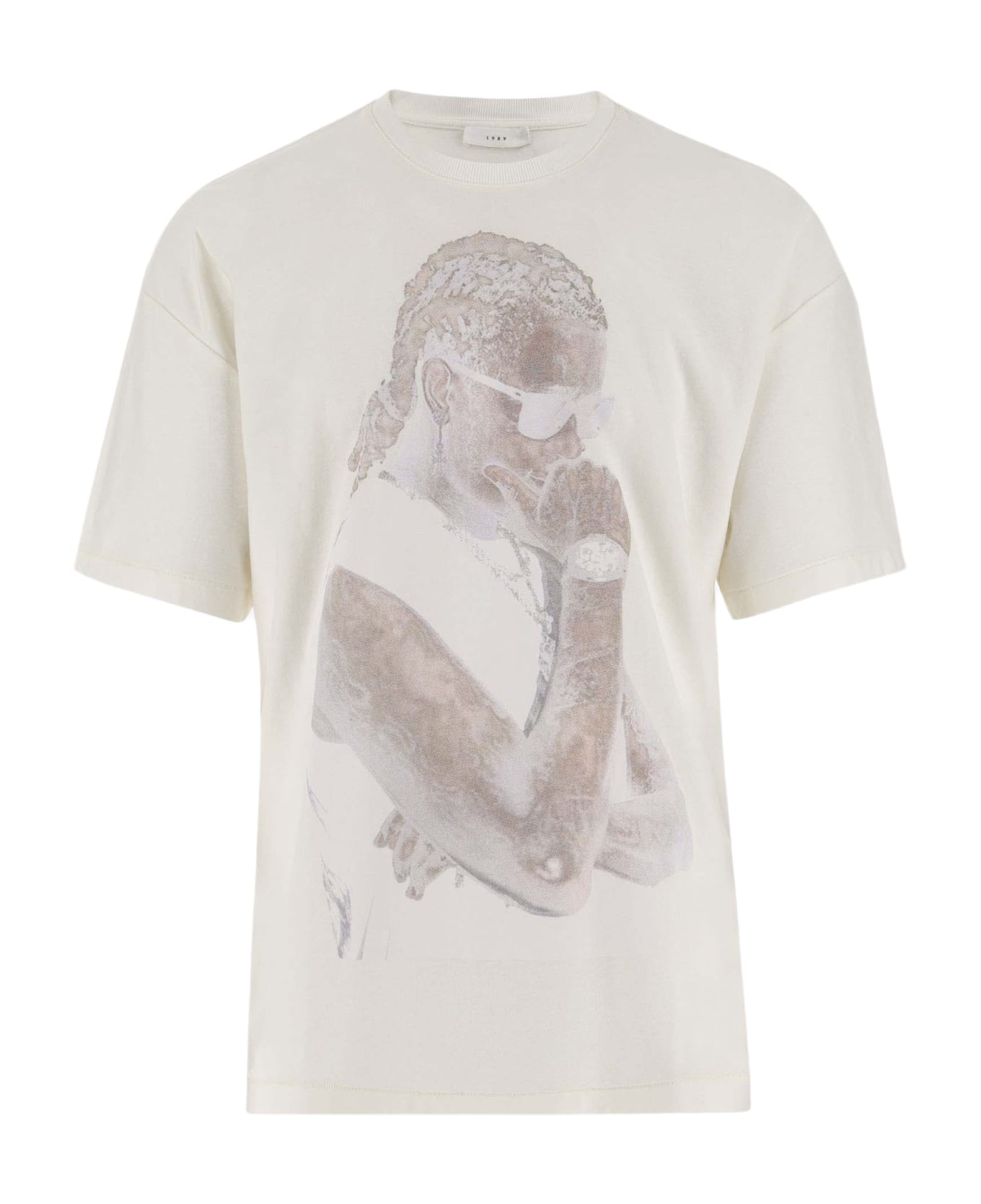 1989 Studio Cotton T-shirt With Graphic Print - VINTAGE WHITE