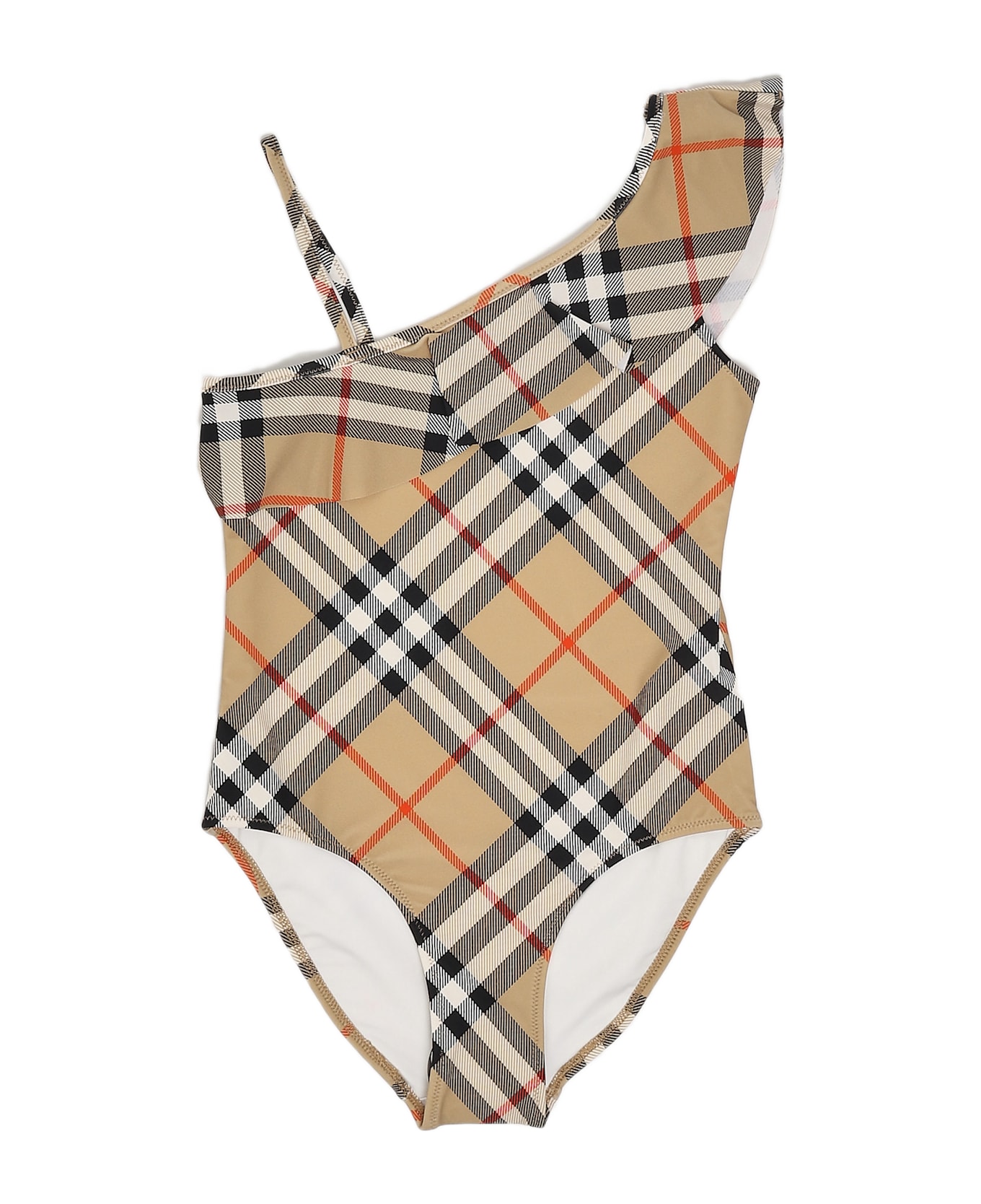 Burberry Fern Swimsuit Swimsuit - CHECK BEIGE