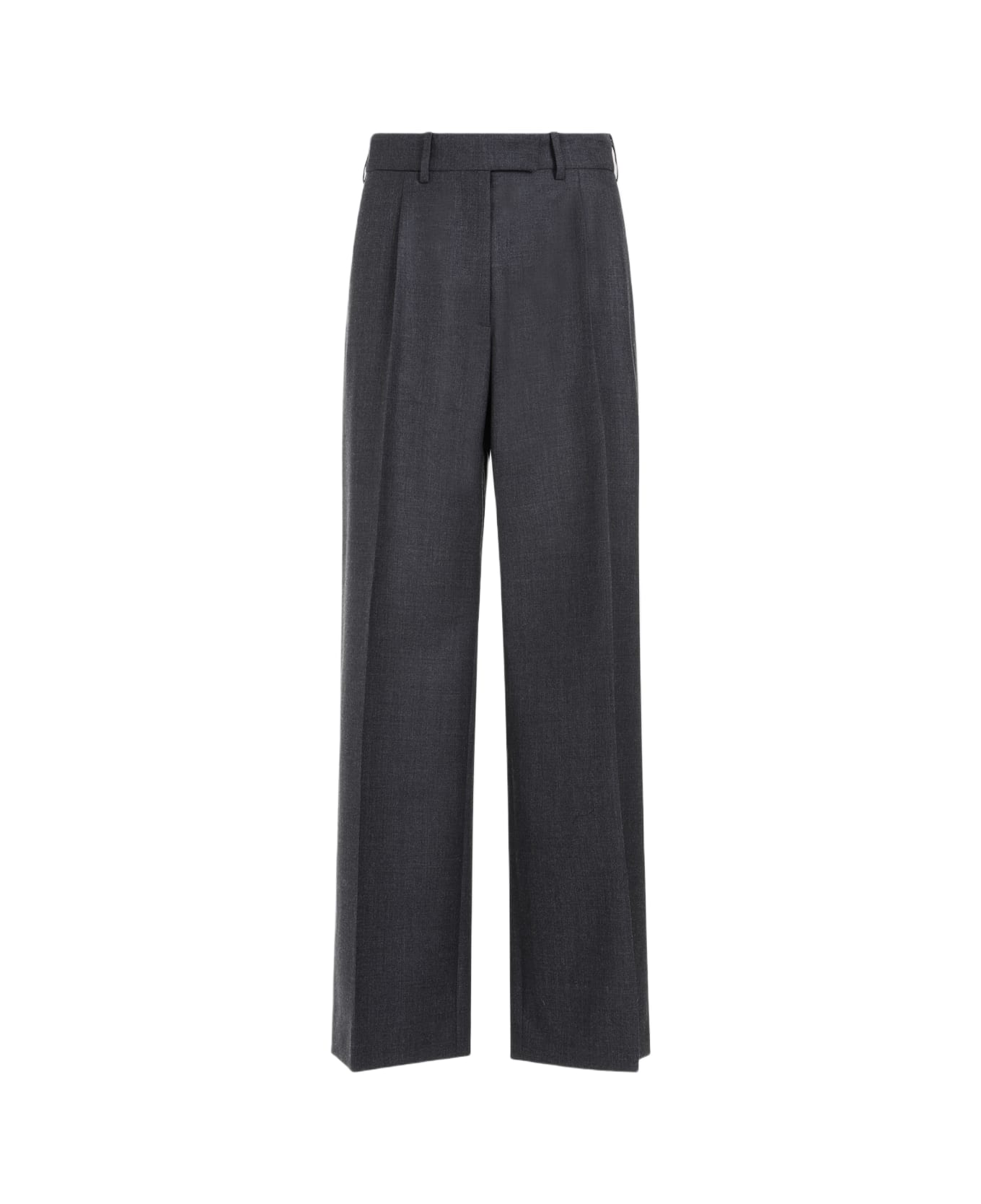 The Row Roan Wool Pants - Chm Charcoal Melange ボトムス