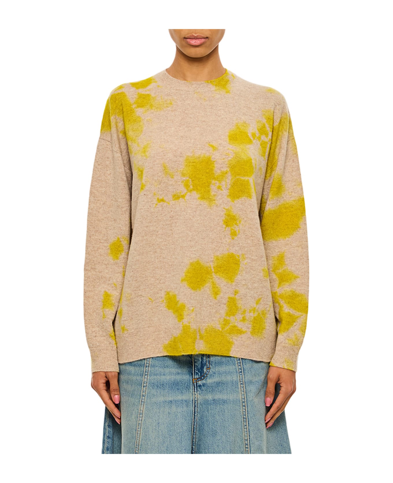Suzusan Cashmere Seamless Wide Pullover - Yellow