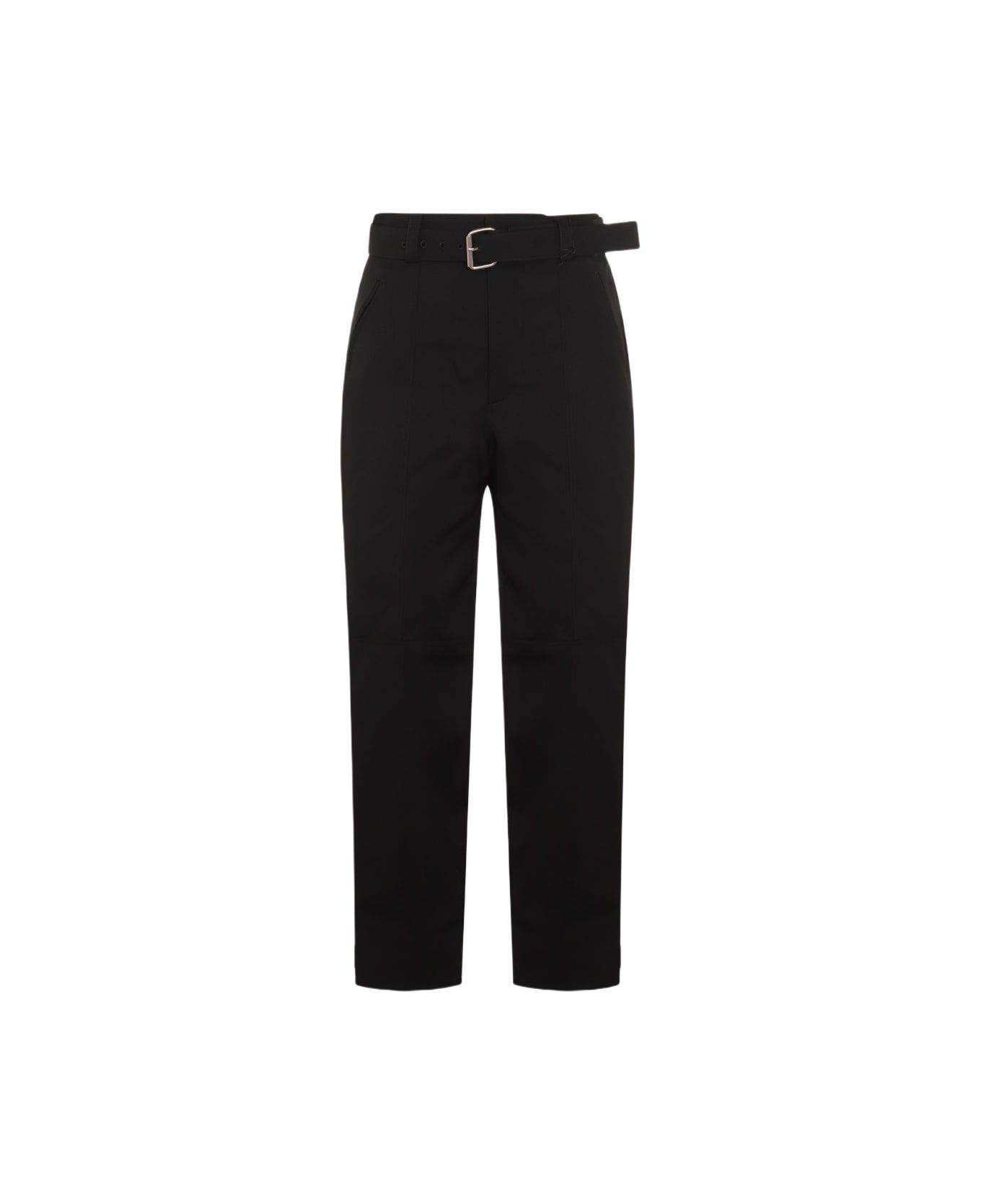 Bottega Veneta Black Wool Pants - Black