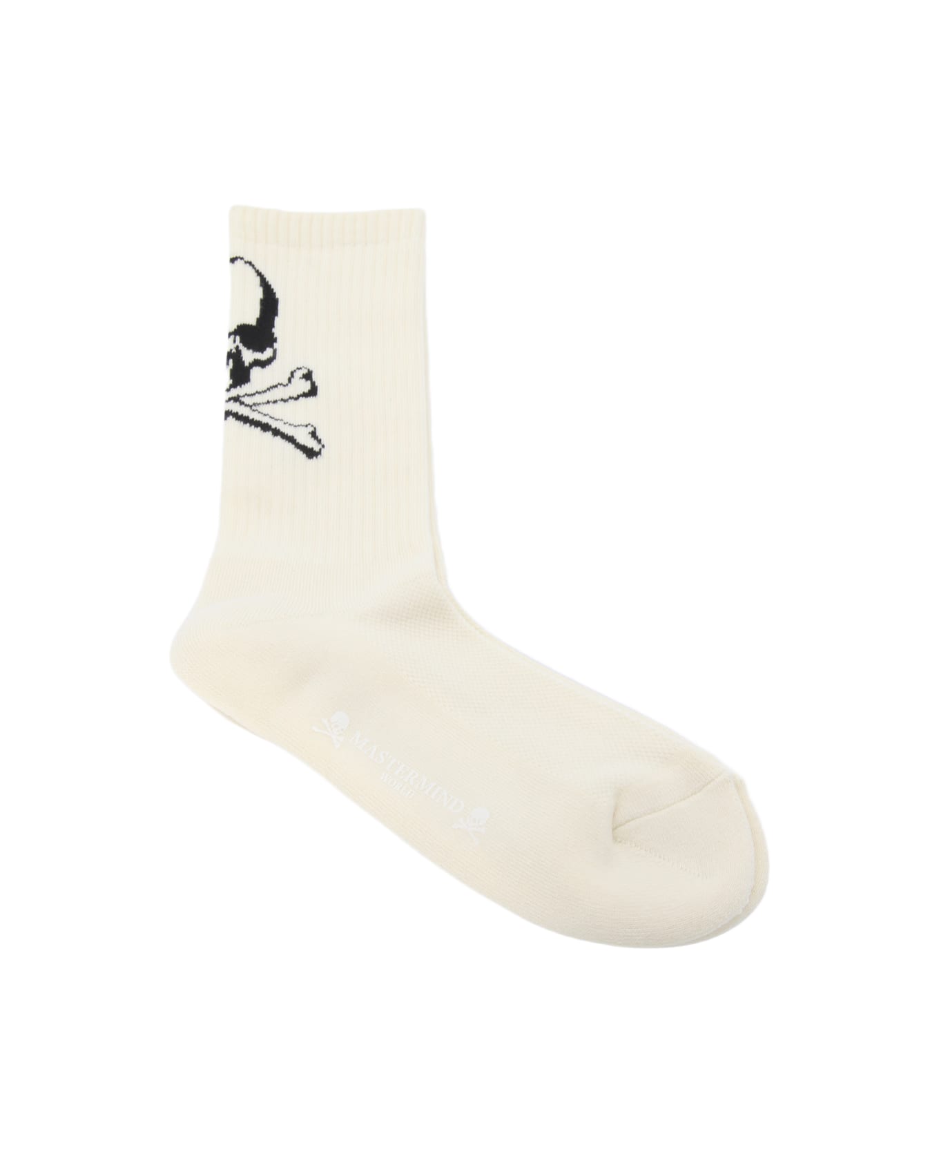 MASTERMIND WORLD White Cotton Socks - White 靴下