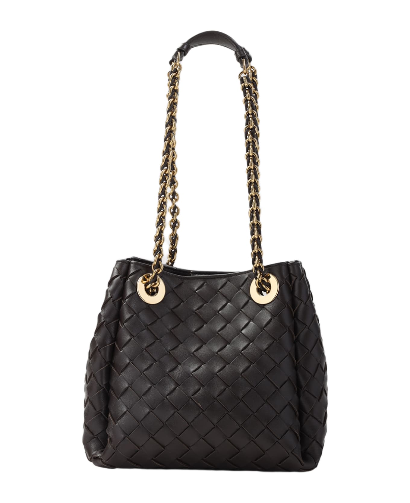 Bottega Veneta Andiamo Parachute Shoulder Bag - Fondant Brass