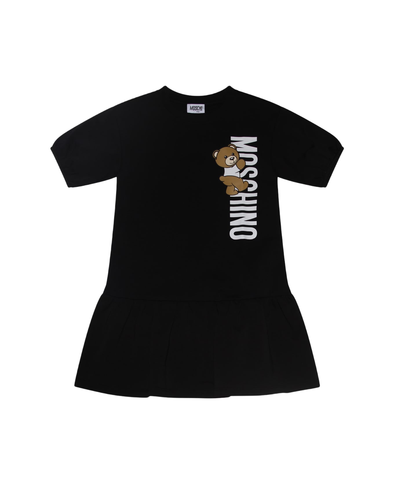 Moschino Black Cotton Teddy Bear Dress - Black