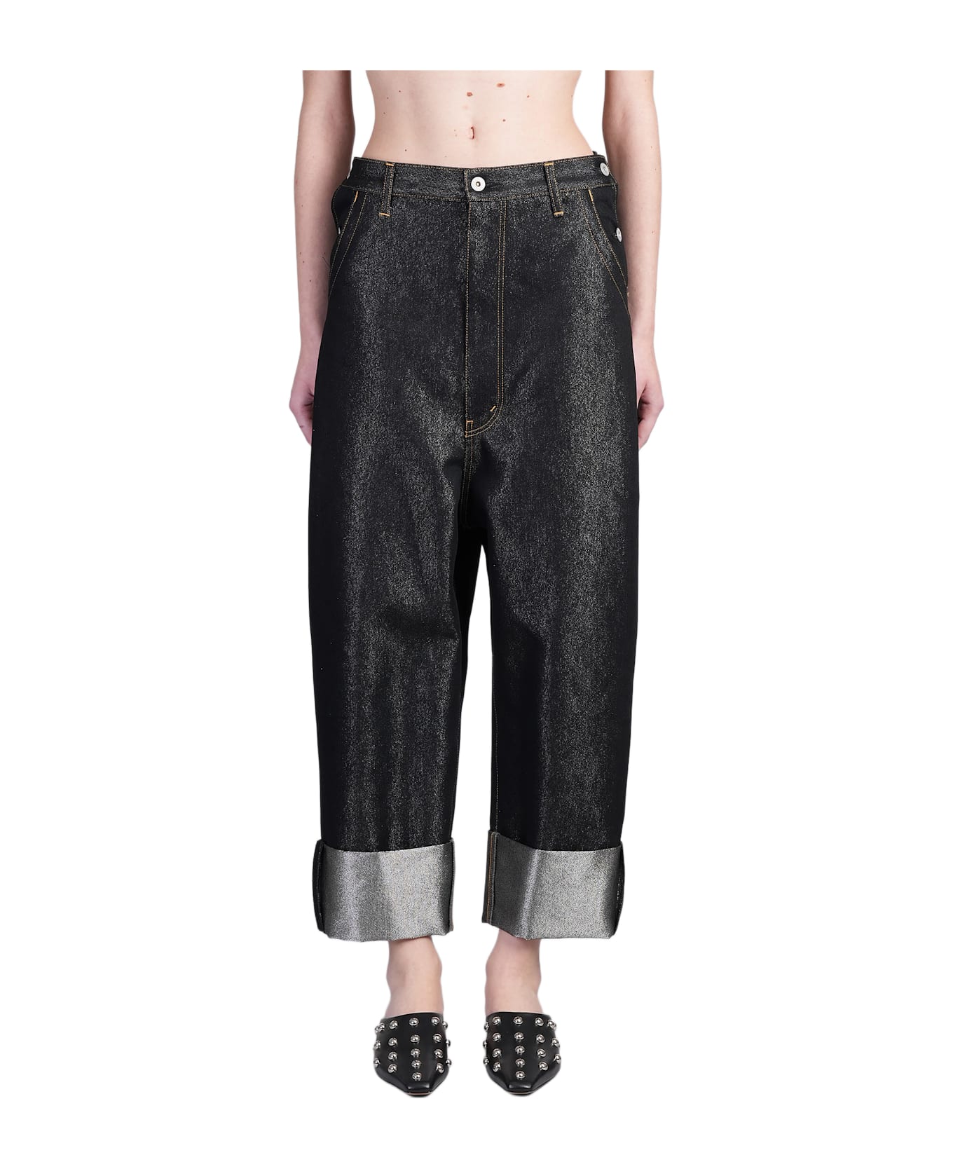 Junya Watanabe Jeans In Black Cotton - black