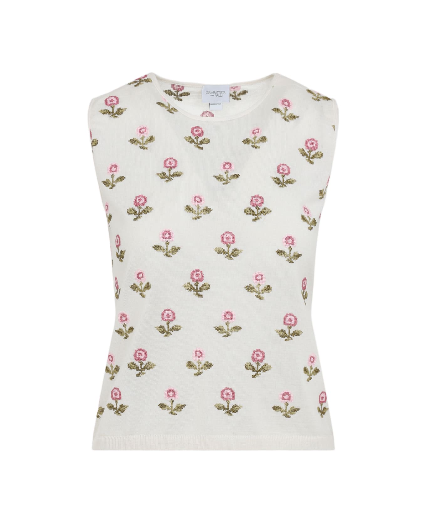 Giambattista Valli Knit Top - Ivory Rose