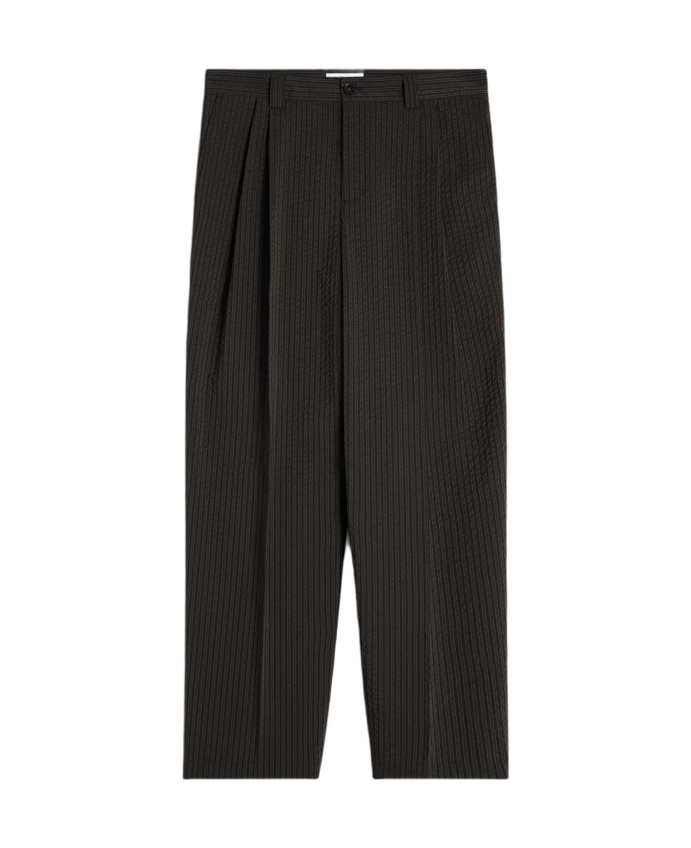 Maison Kitsuné Relaxed Pleated Pants - Ranger Green