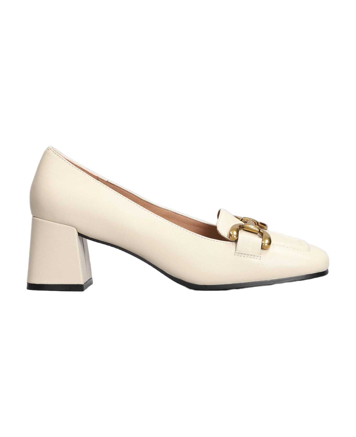 Bibi Lou Pumps In White Leather - white