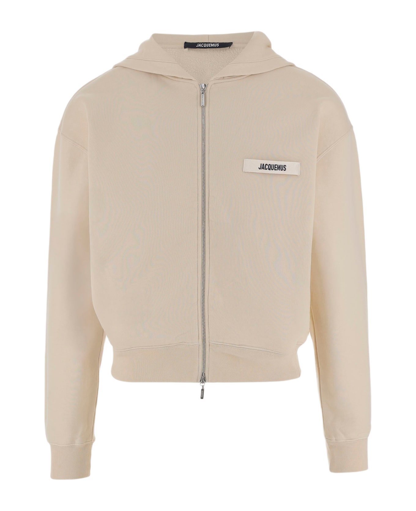Jacquemus Le Hoodie Grosgrain Zippé - Beige