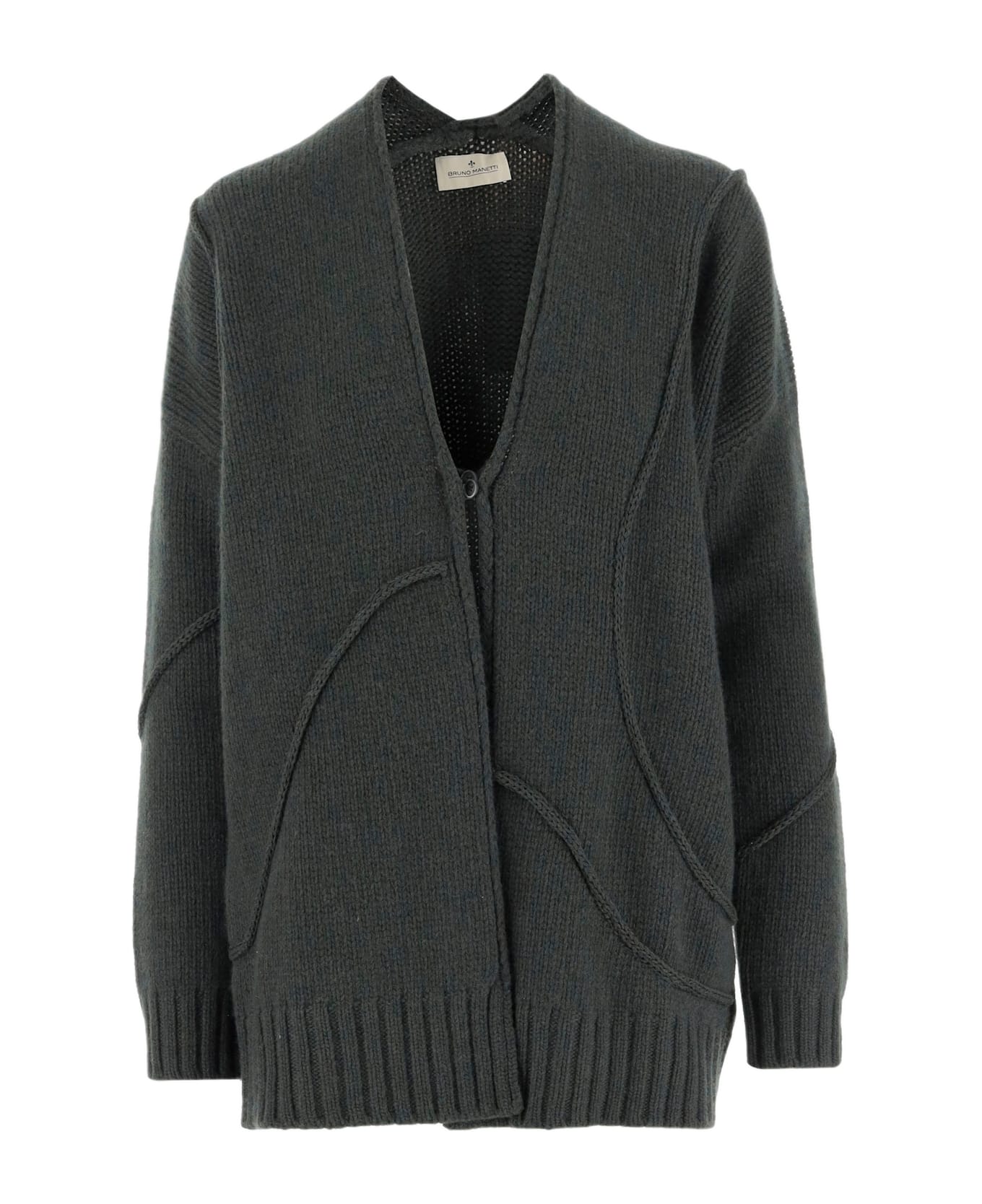 Bruno Manetti Wool Blend Jacket - Green