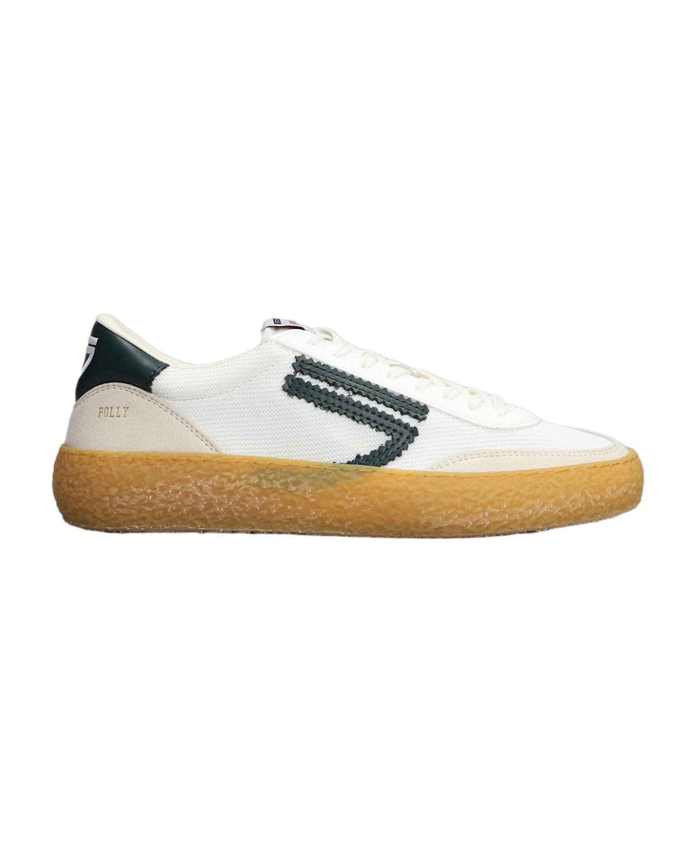 Puraai Evergreen Sneakers In White Leather And Fabric - white