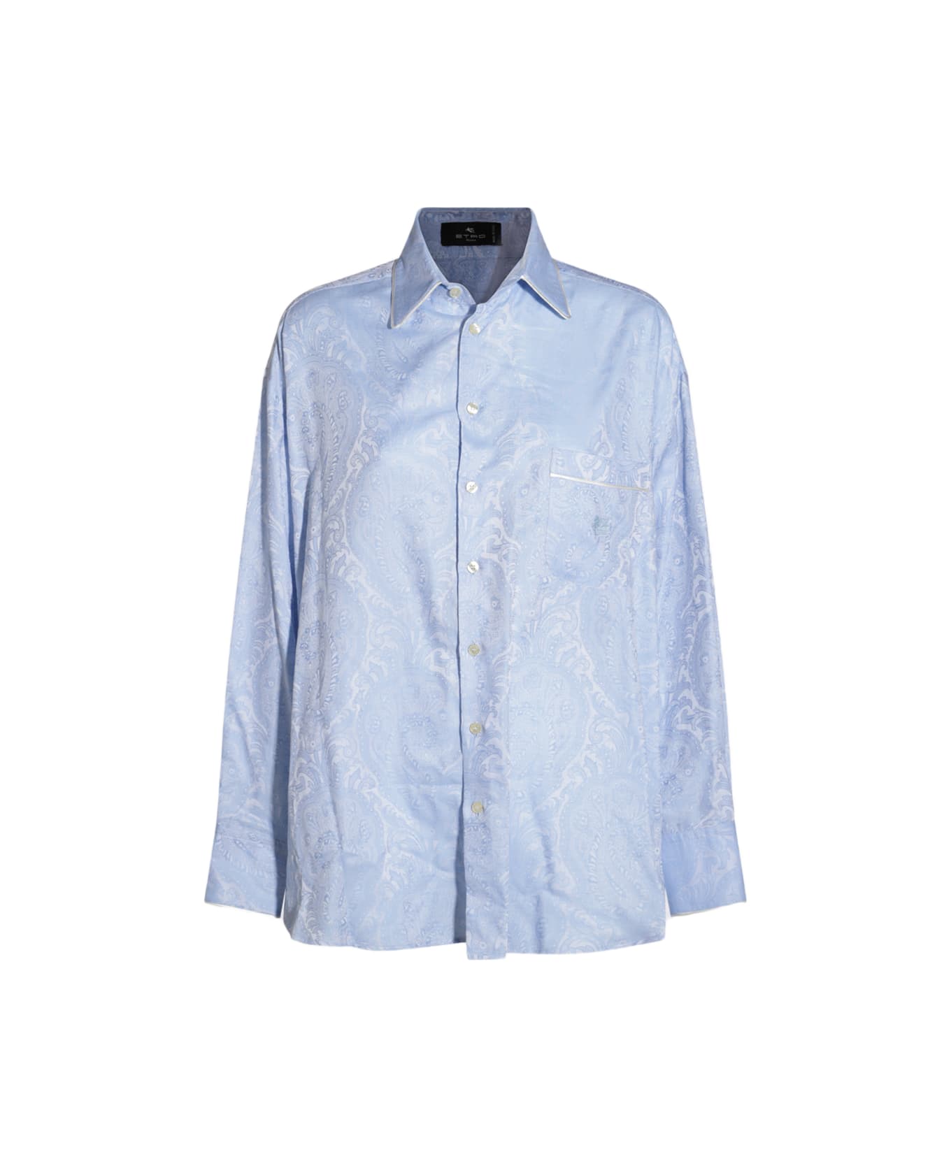 Etro Light Blue Cotton Shirt - Light Blue