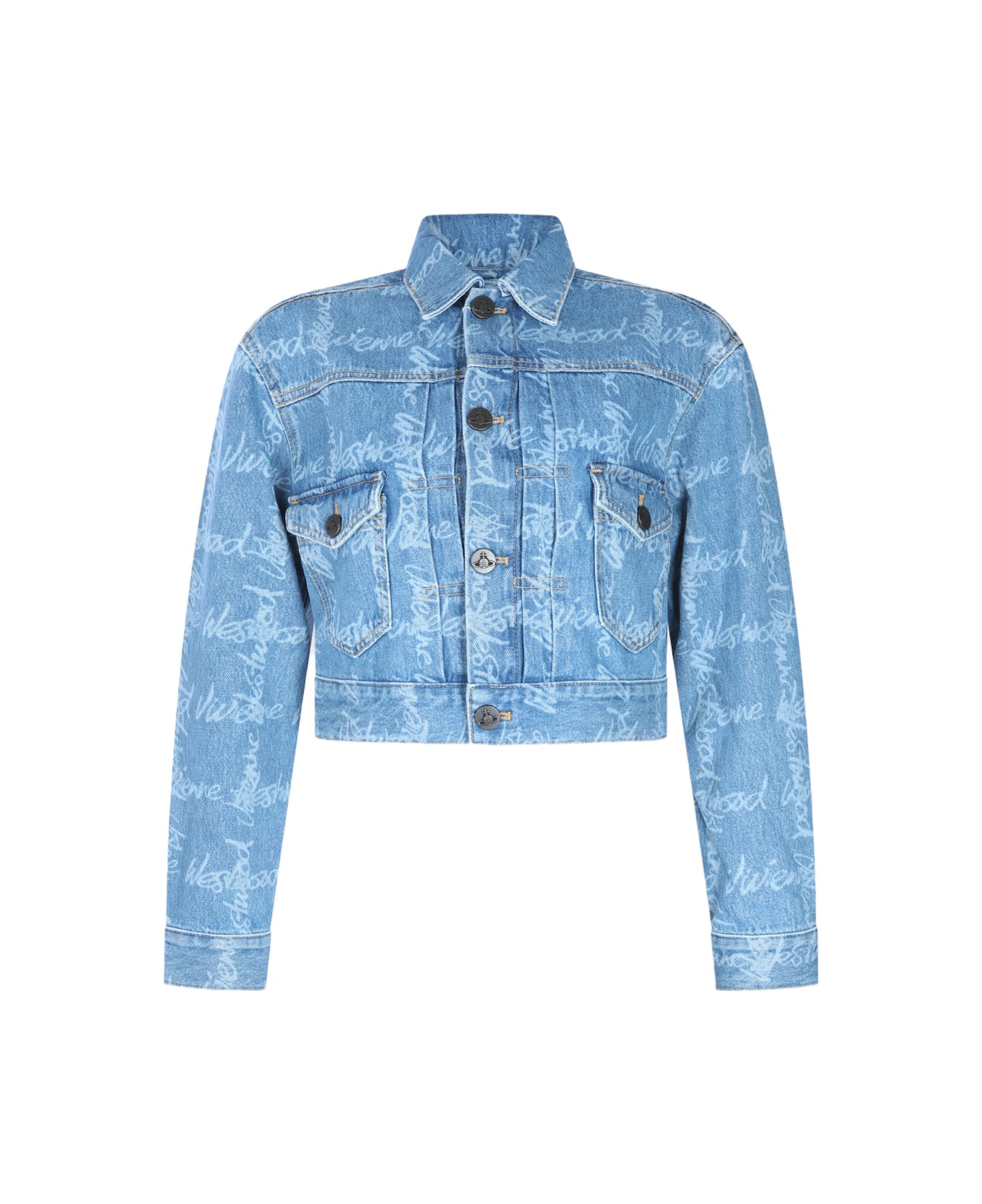 Vivienne Westwood Blue Cotton Casual Jacket - Blue