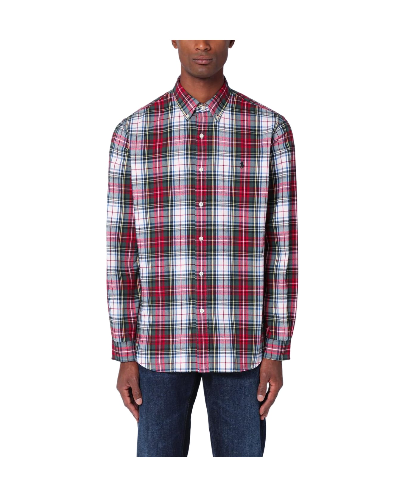 Ralph Lauren Check Pattern Button-down Shirt - White