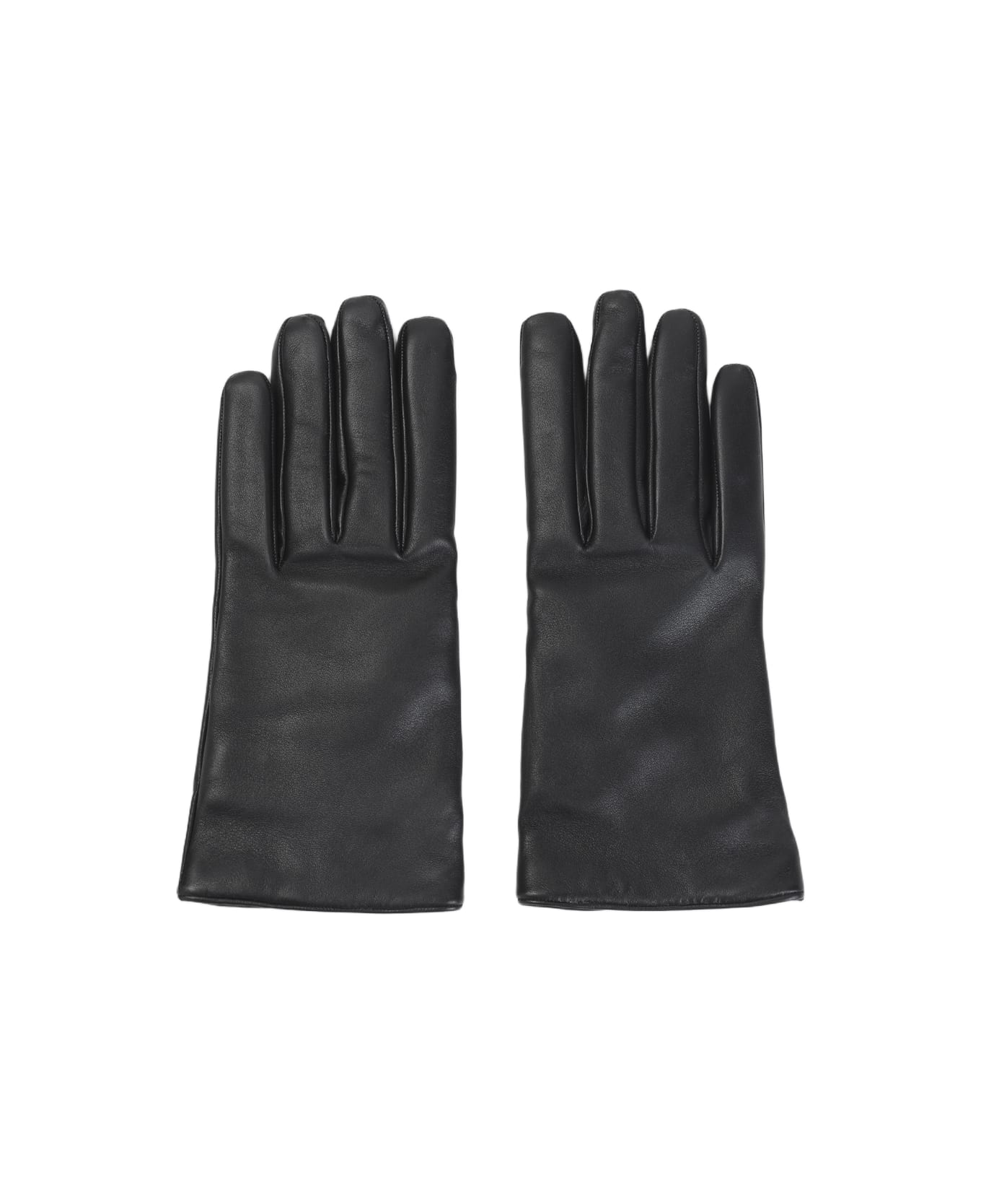 Saint Laurent Leather Gloves - Black Gold