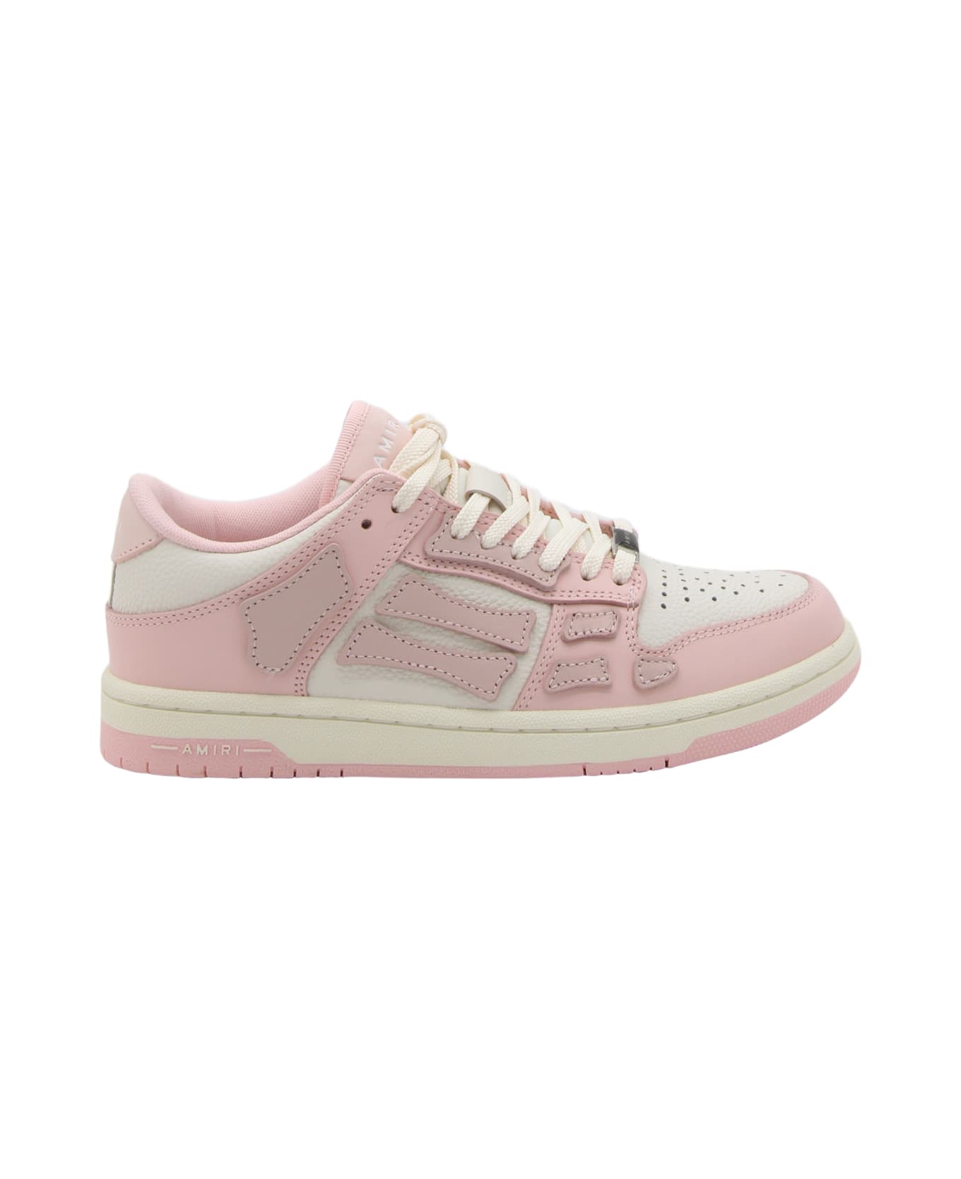AMIRI Pink And White Leather Chunky Skel Sneakers - Pink