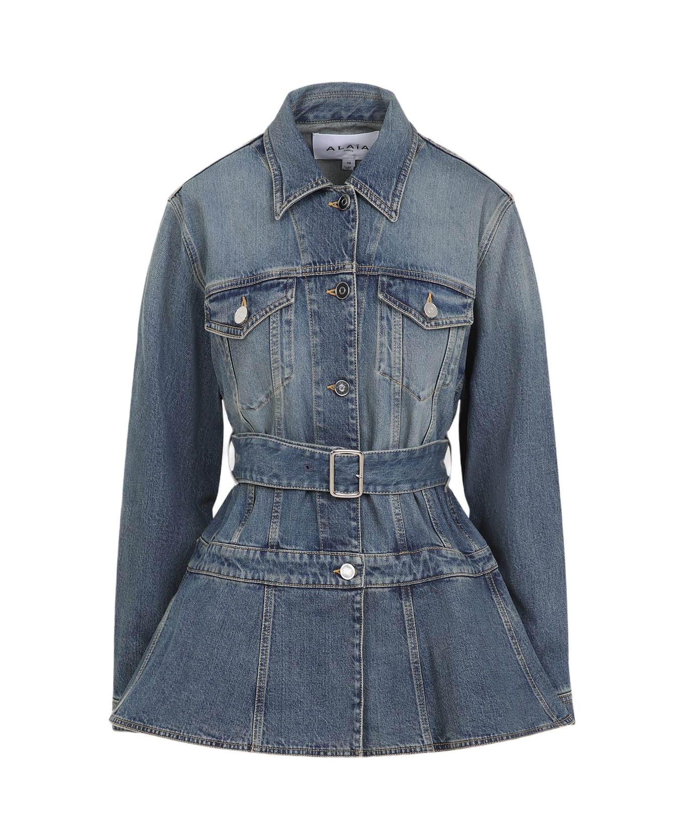 Alaia Alaïa Flare Jacket - Bleu Vintage