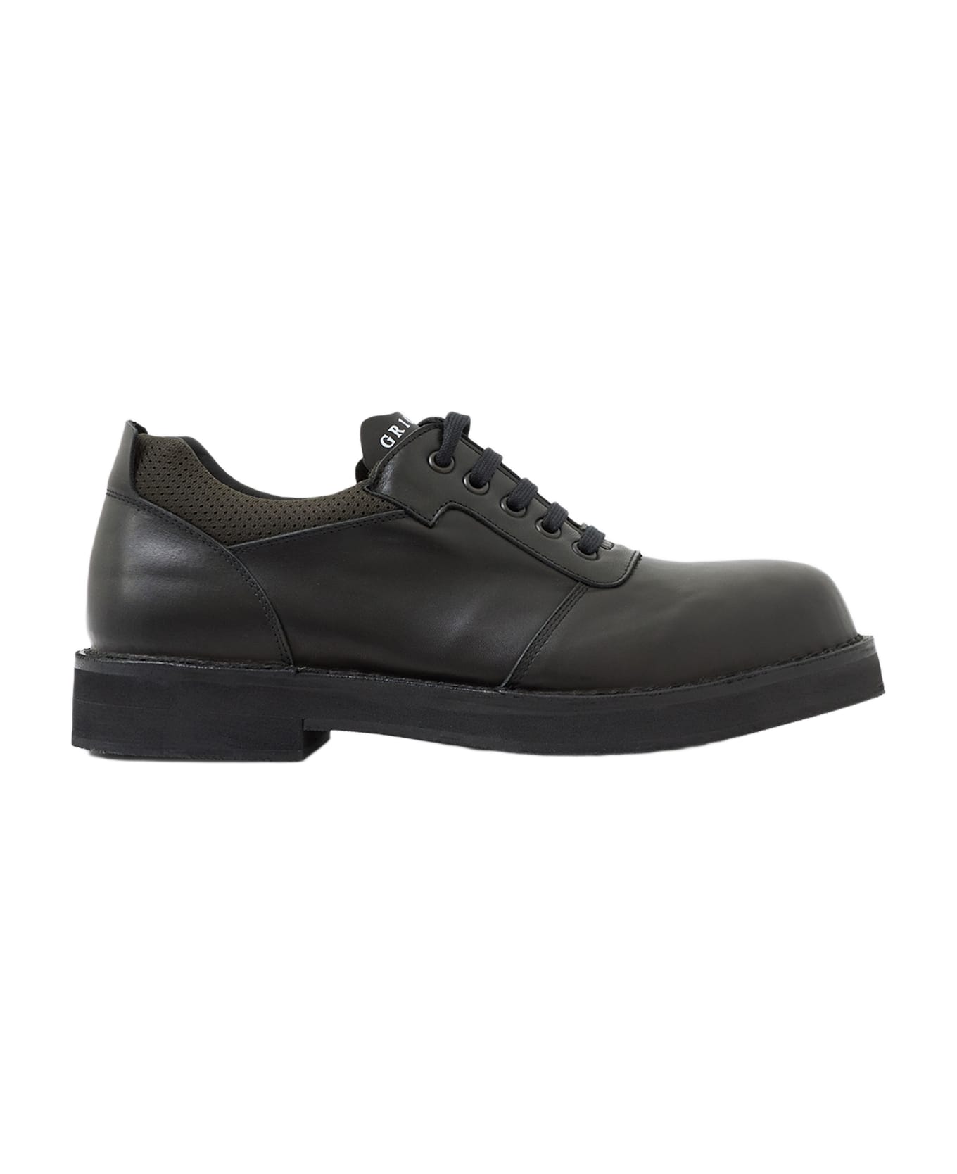 GR10K Asphalt Derby Lace Up Shoes - black