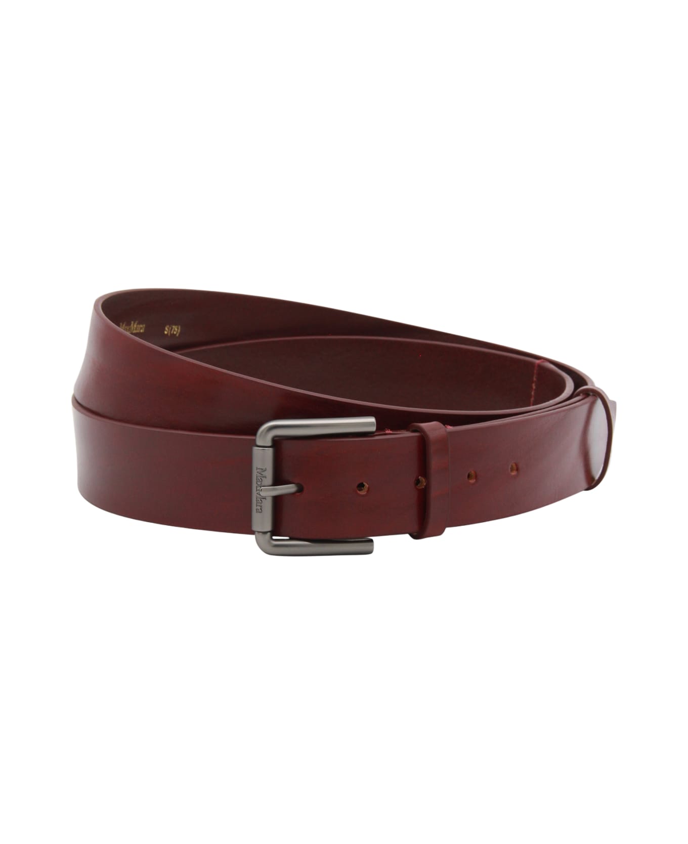 Max Mara Red Leather Belt - Red