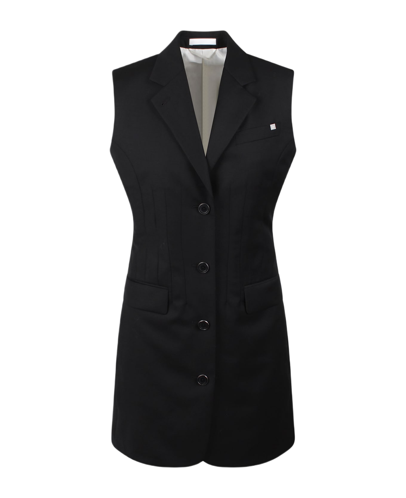 Helmut Lang Abito Blazer Con Vita - Black