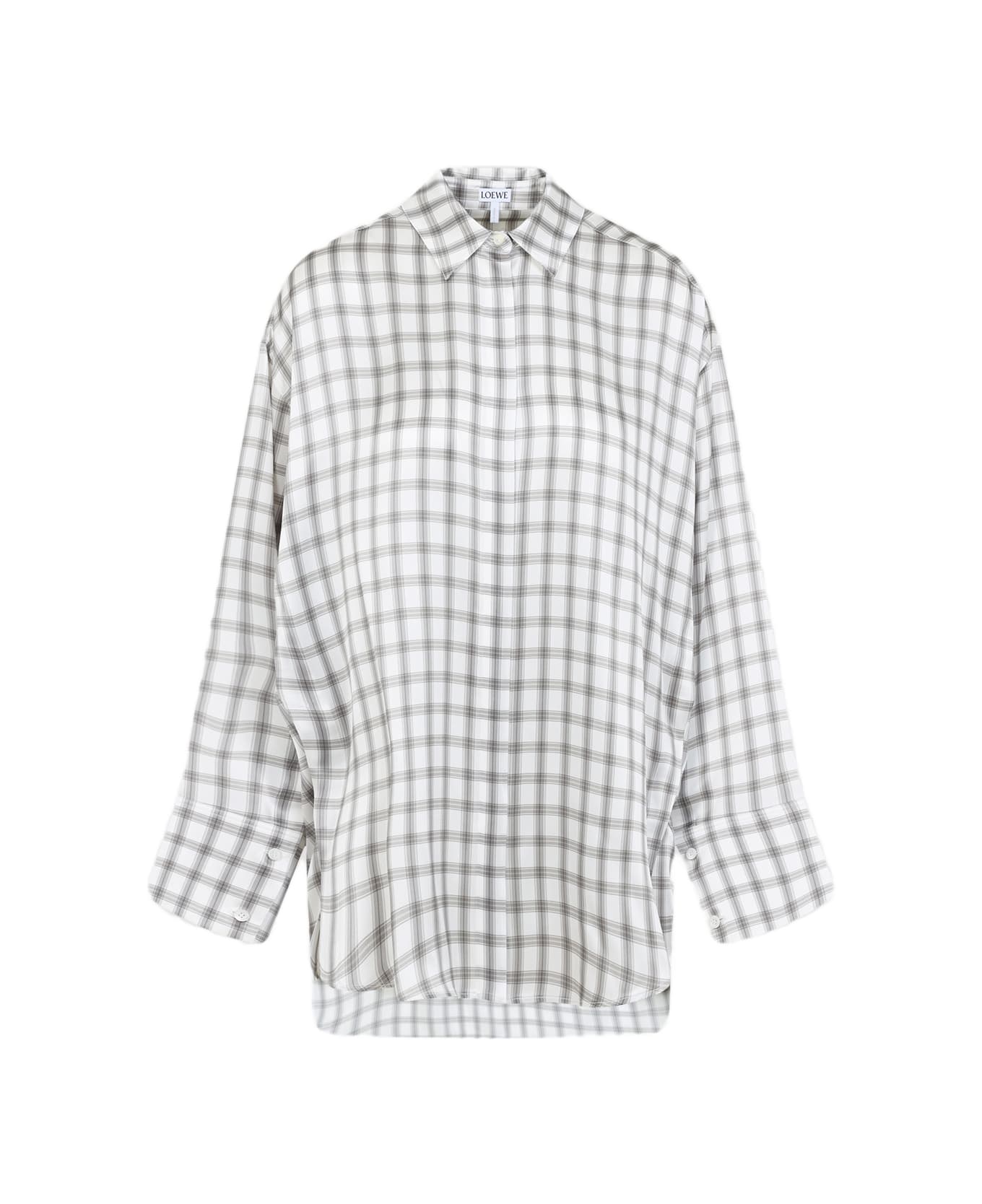 Loewe Silk Shirt - White Grey