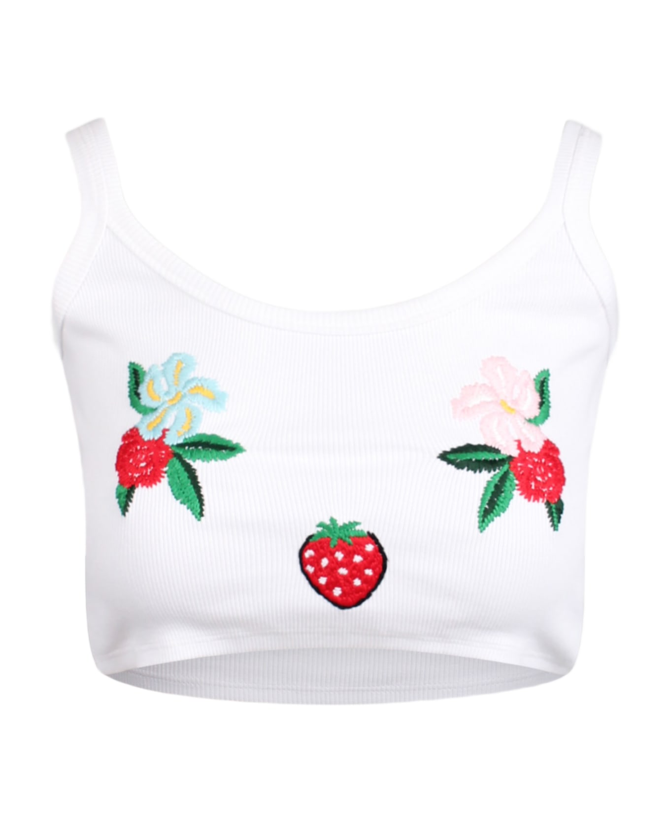 Fiorucci Embroidered Crop Tank Top タンクトップ