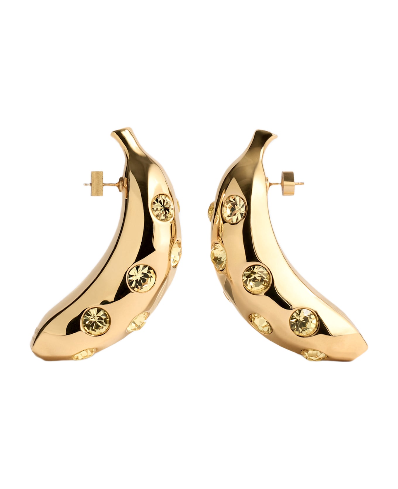 Jacquemus Les Boucles Bananes Earrings - Golden