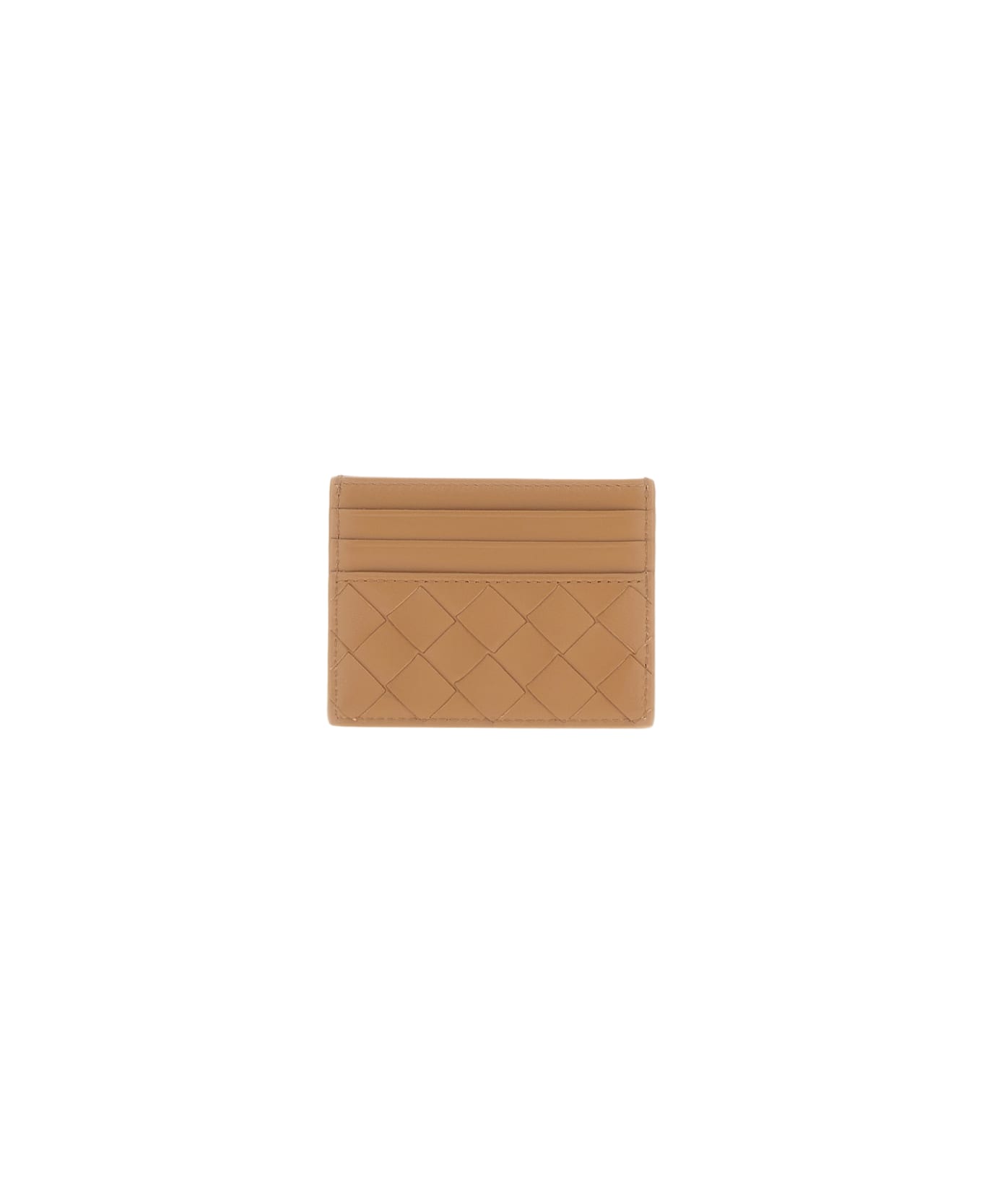 Bottega Veneta Small Card Holder Intreccio - Brown