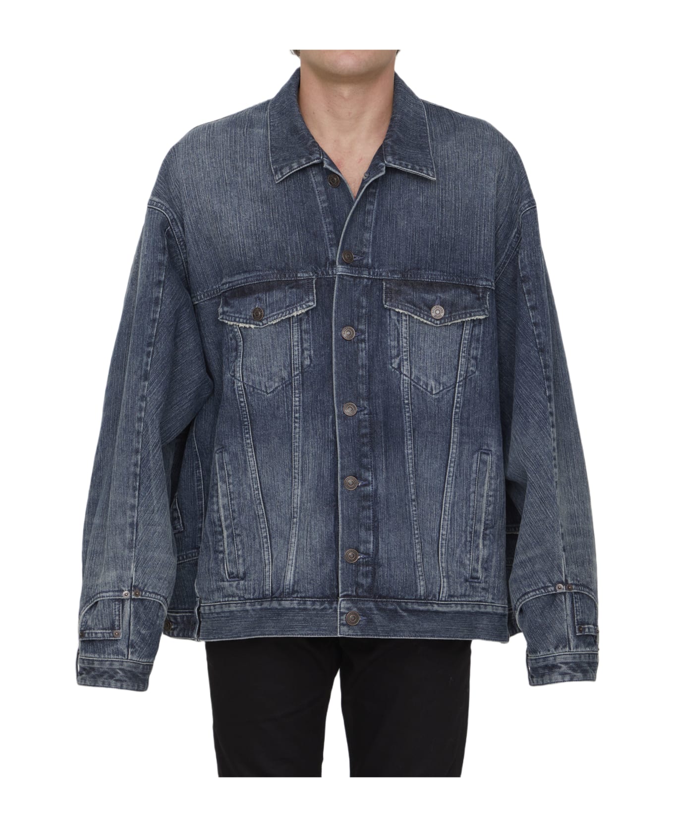 Balenciaga Deconstructed Jacket - BLUE