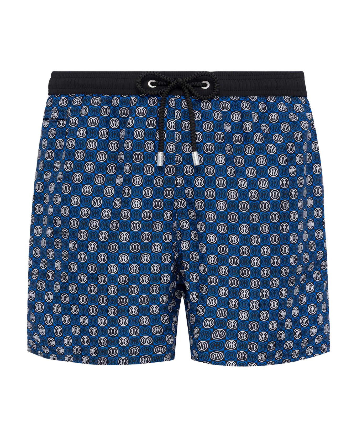 MC2 Saint Barth Lightweight Fabric Swim Shorts Lighting With Inter Print | Inter Fc Special Edition - BLUE