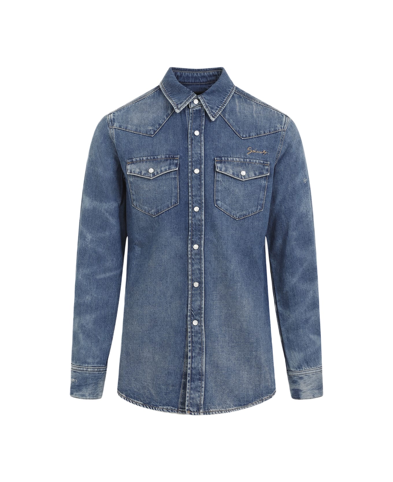 Givenchy Denim Shirt - OCEANBLUE