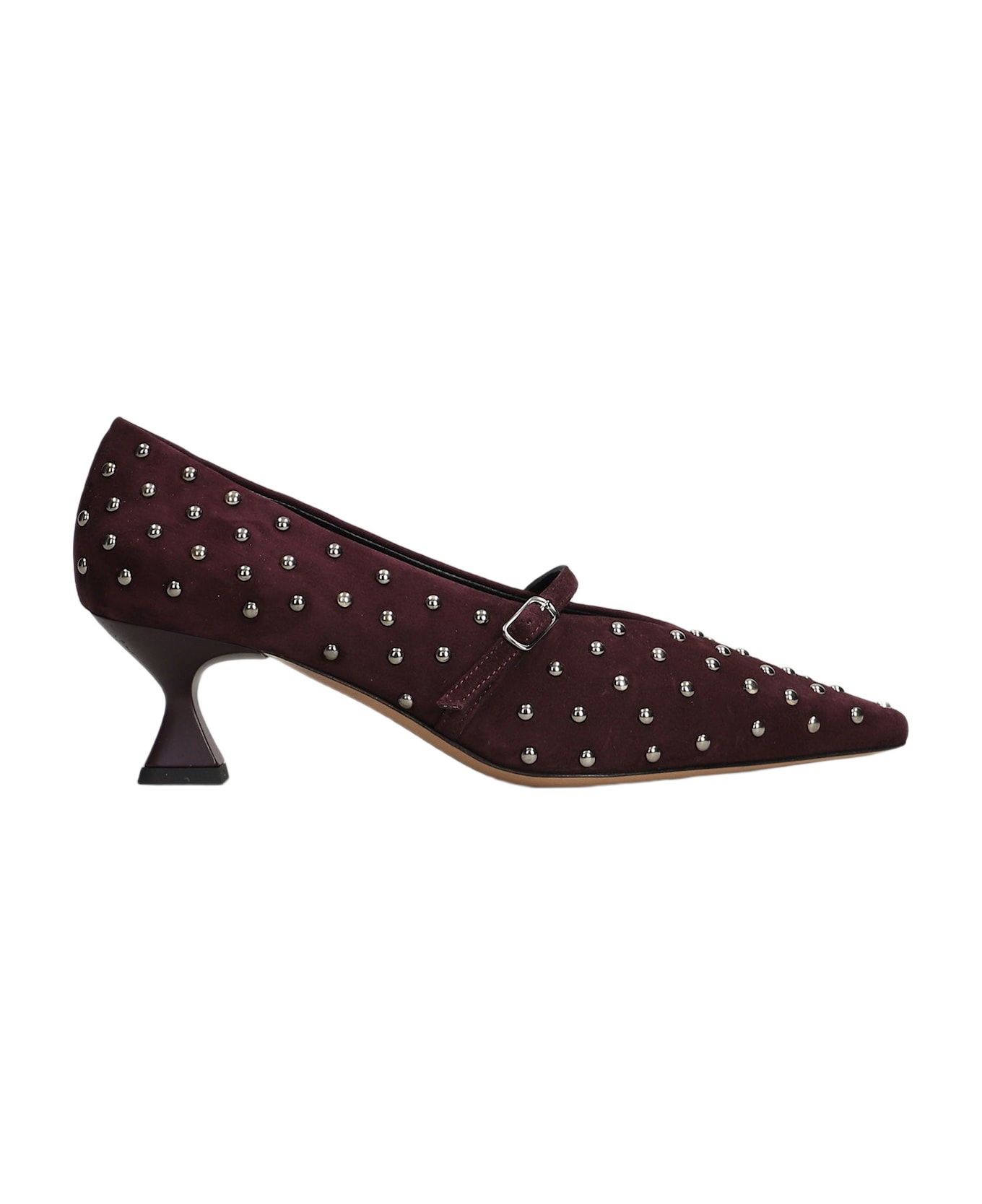 The Seller Pumps In Bordeaux Suede - bordeaux