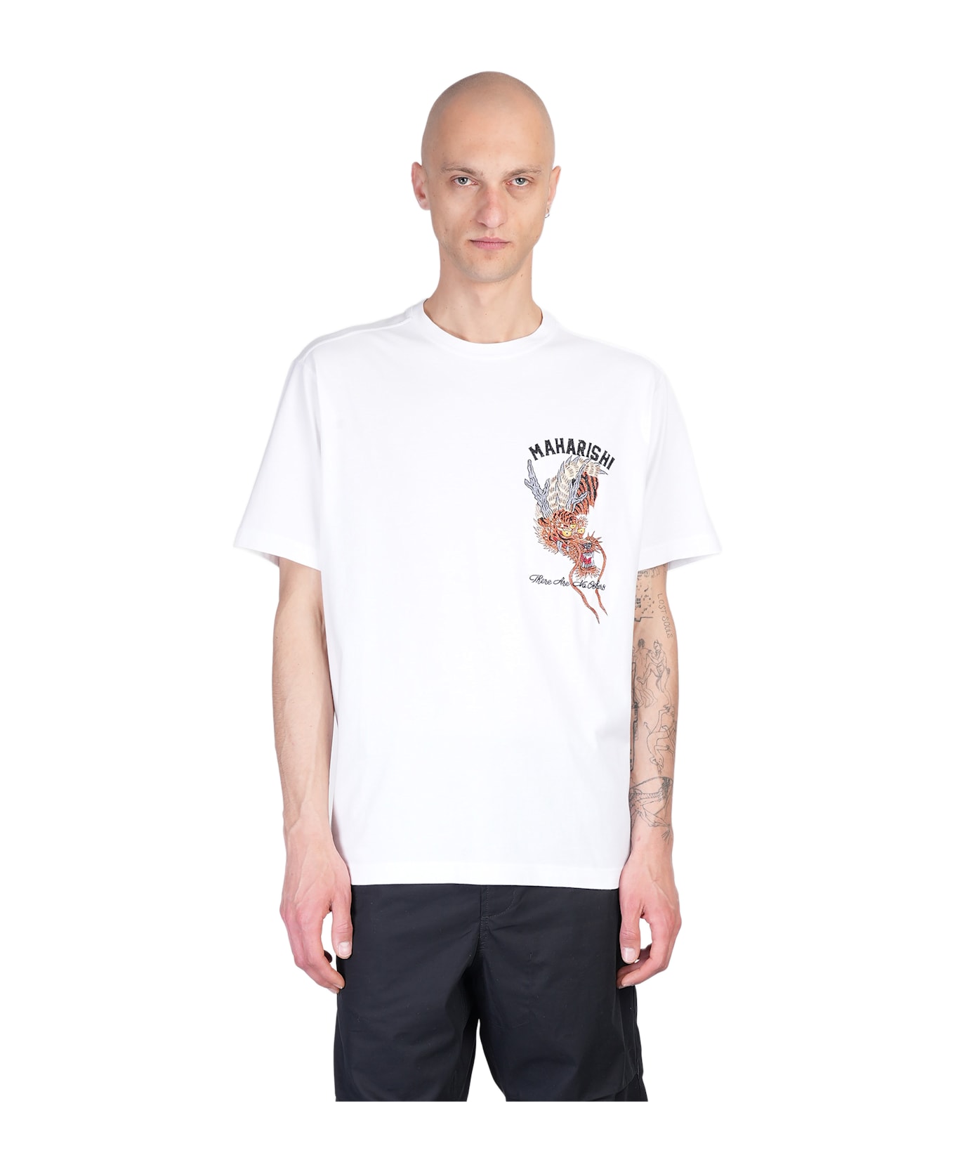 Maharishi T-shirt In White Cotton - white