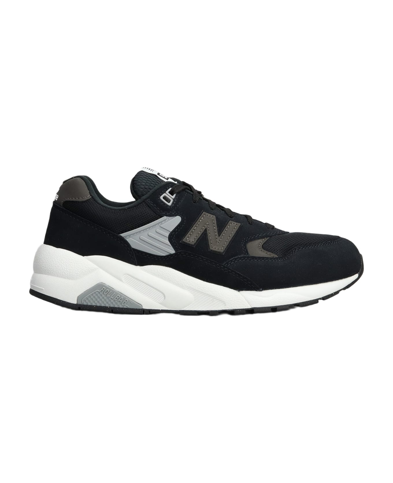 New Balance 580 Sneakers In Black Suede And Leather - black
