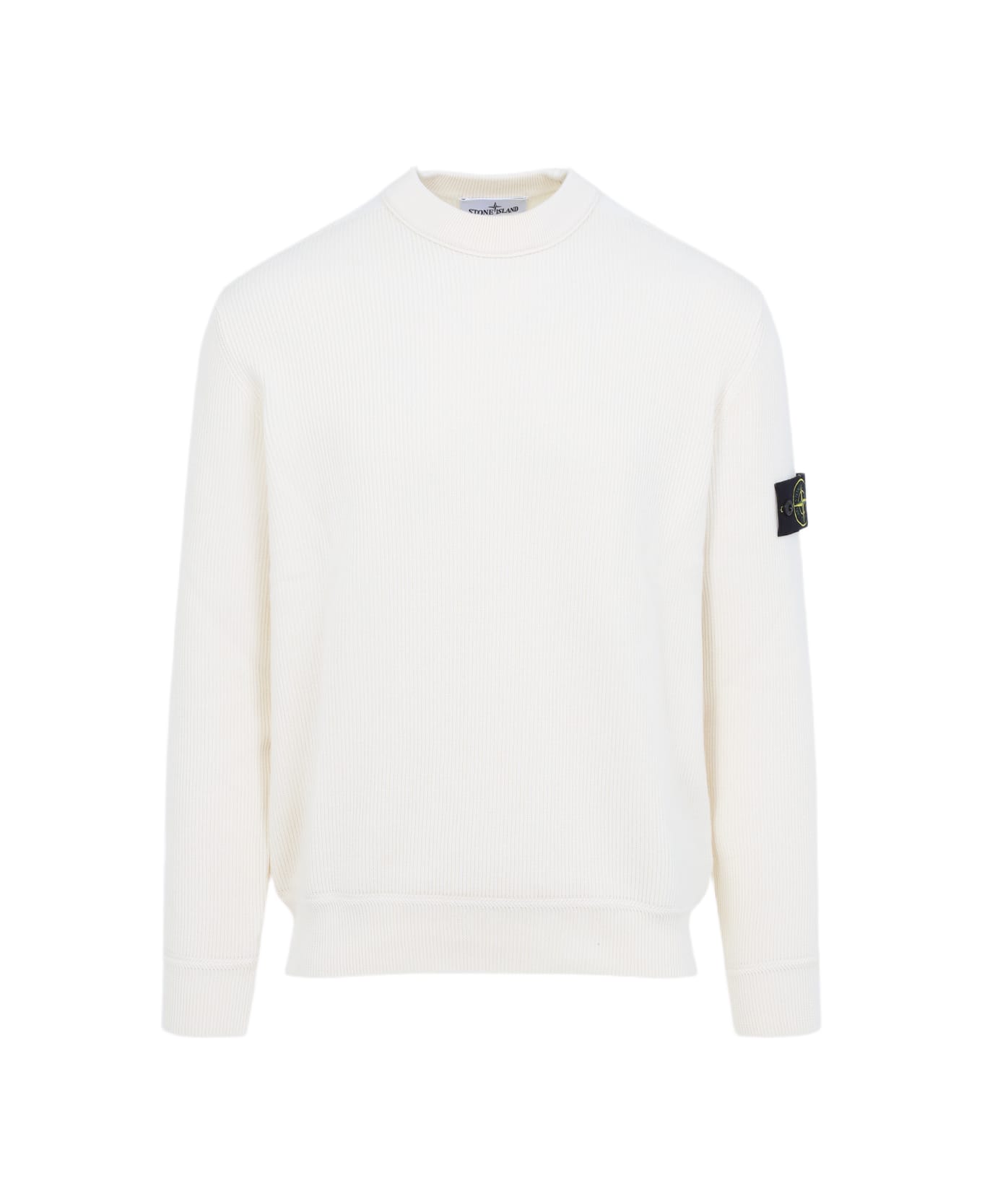 Stone Island Crew Neck Sweater - Ivory ニットウェア