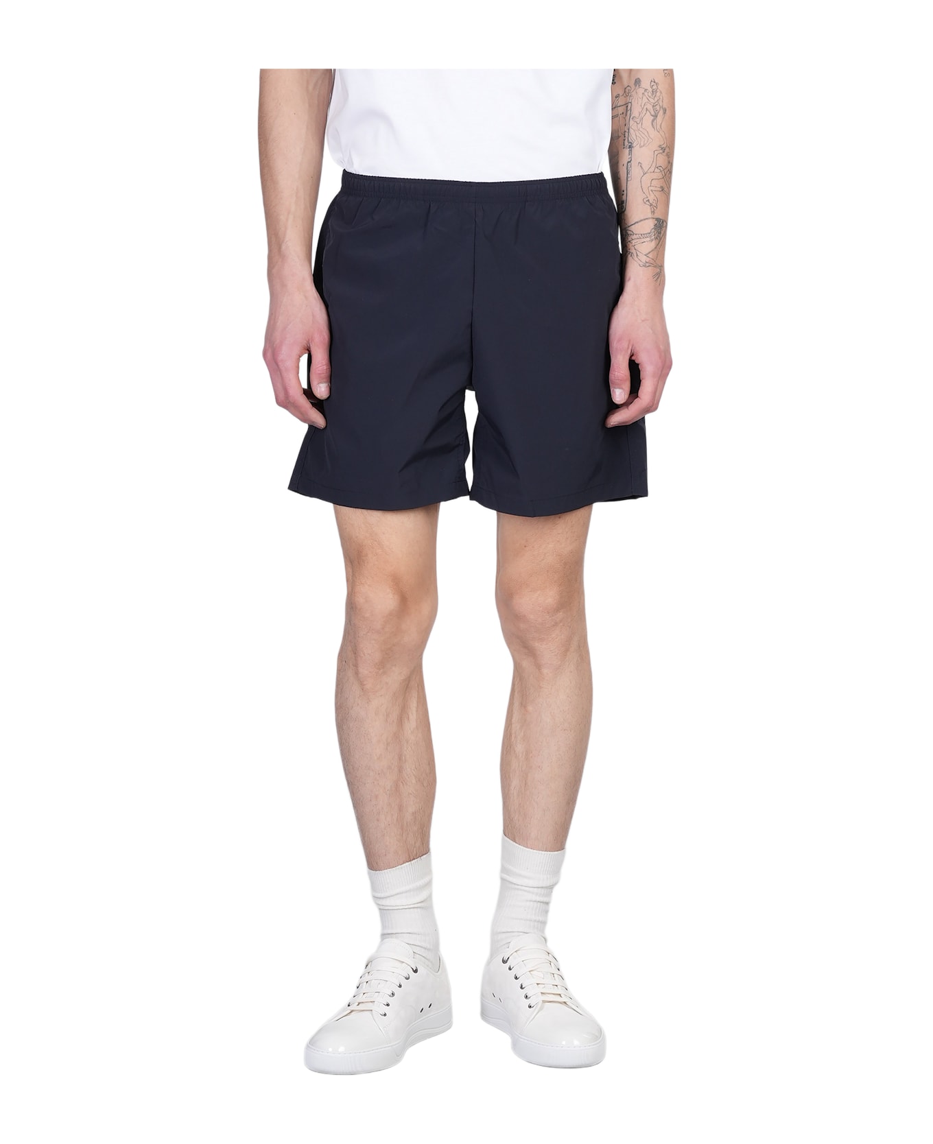 Lanvin Shorts In Blue Polyester - blue
