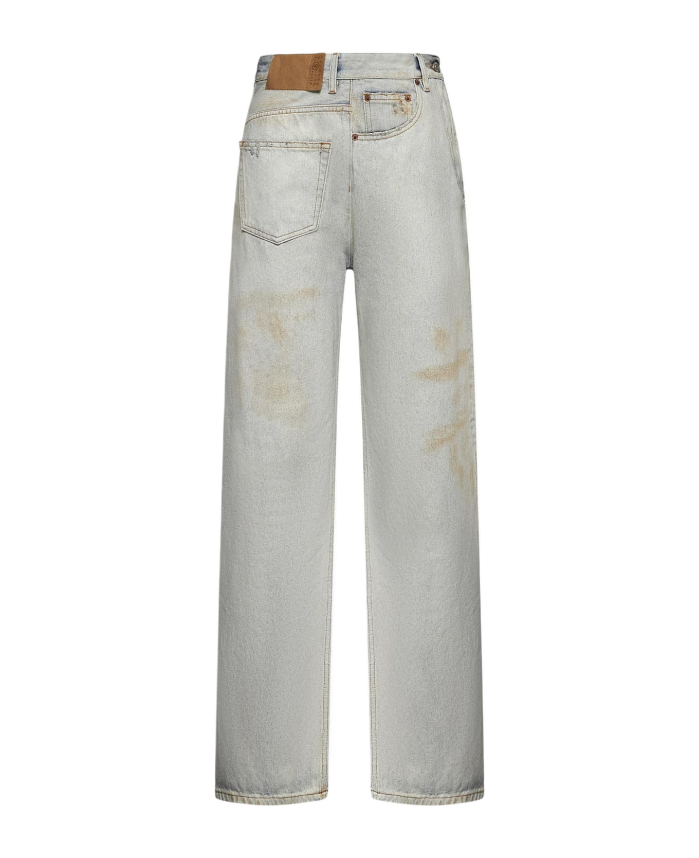 MM6 Maison Margiela Light Blue Denim Twisted Jeans - Light Blue