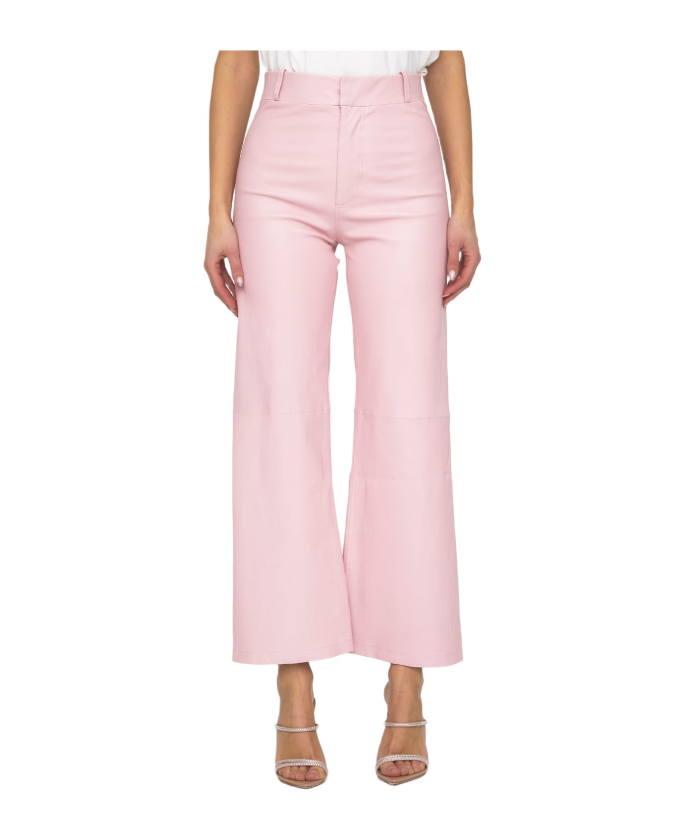 ARMA Stretch Palazzo Trousers - PINK