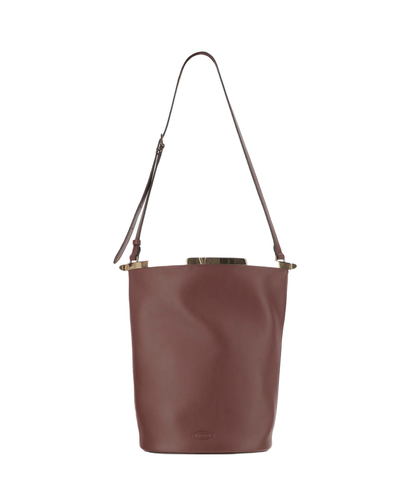 Tod
s Small Leather Bucket Bag - BROWN