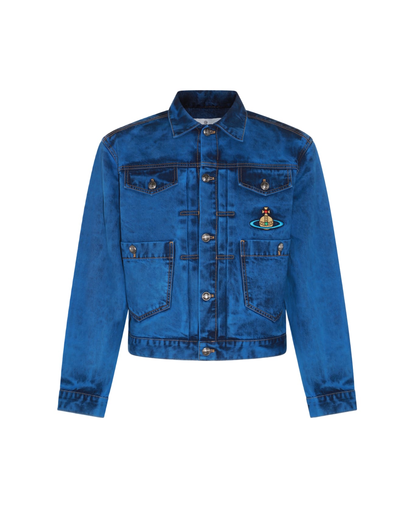 Vivienne Westwood Blue Cotton Blend Denim Jacket - Blue
