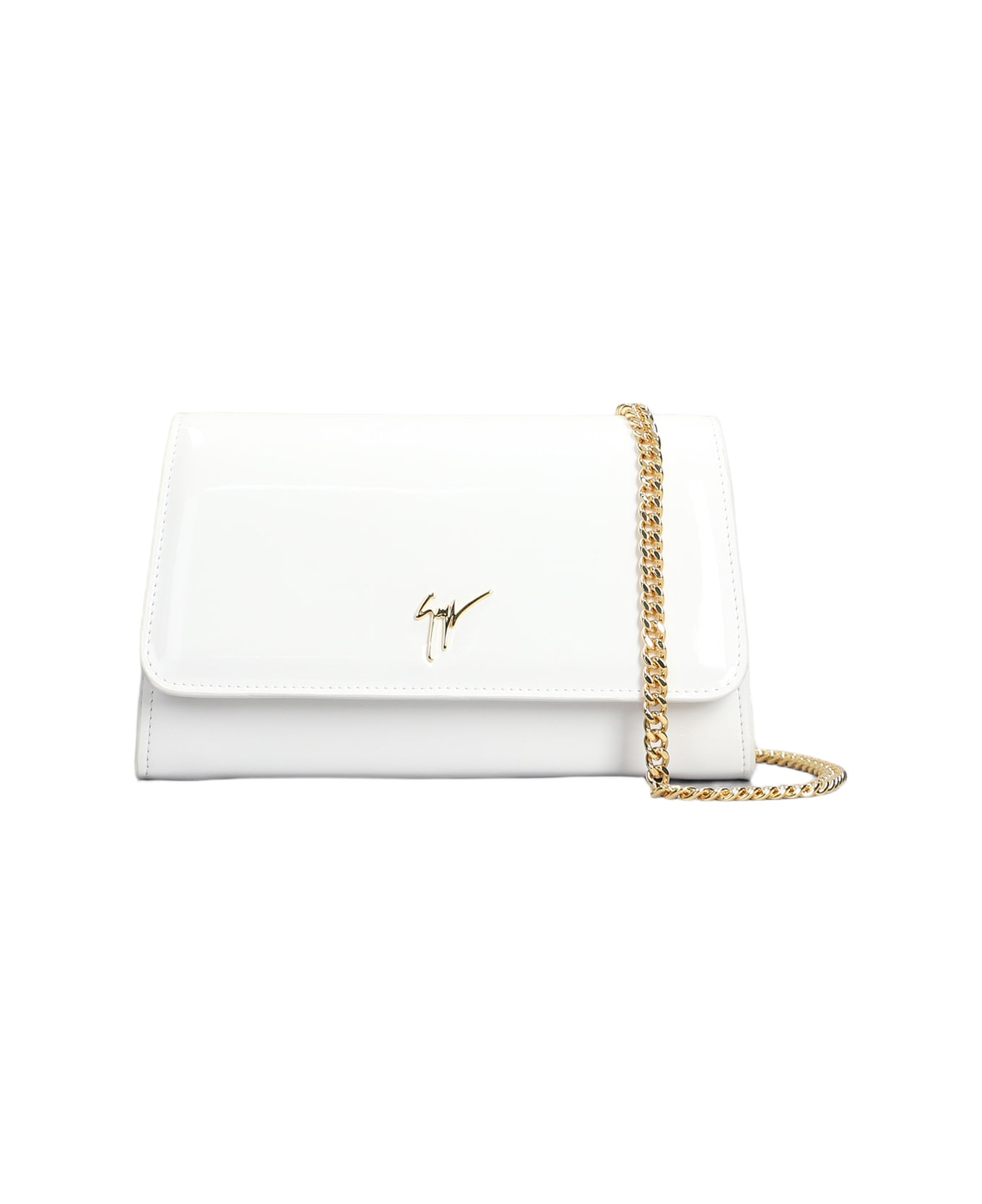 Giuseppe Zanotti Cleopatra Clutch In White Leather - white