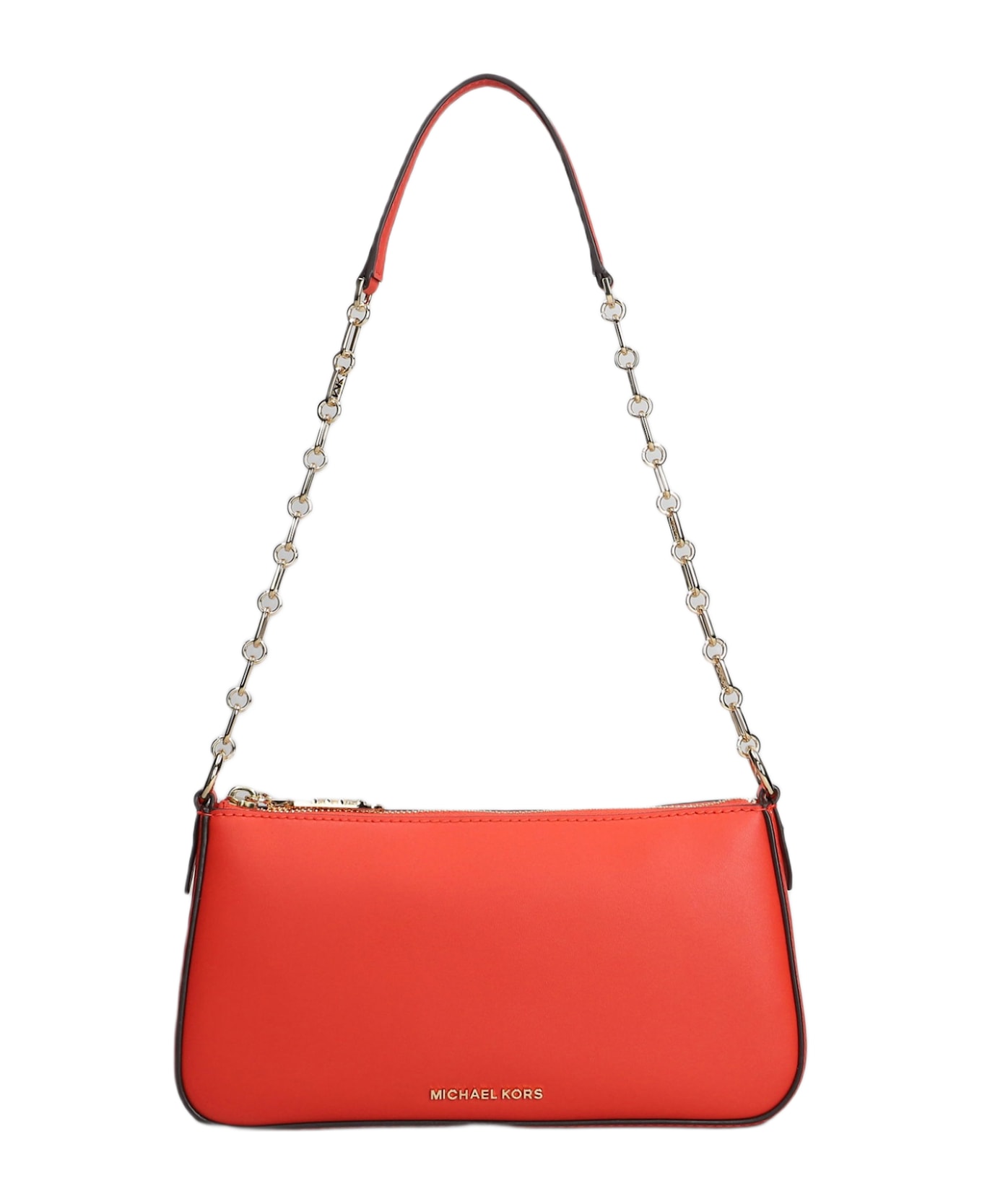 Michael Kors Empire Shoulder Bag In Red Leather - red