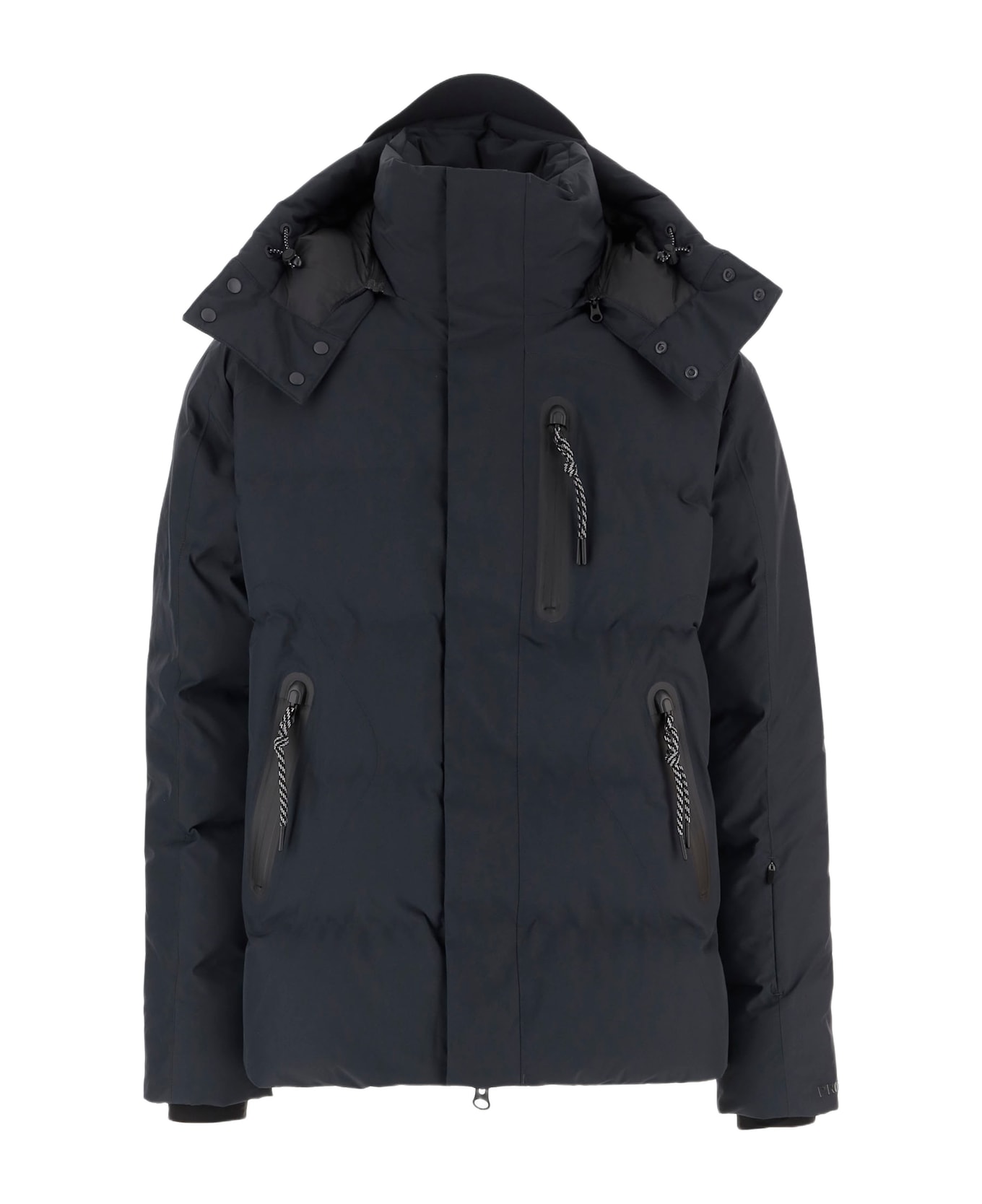 Save the Duck Padded Jacket With Hood And Multiple Pockets - Navy scuro
