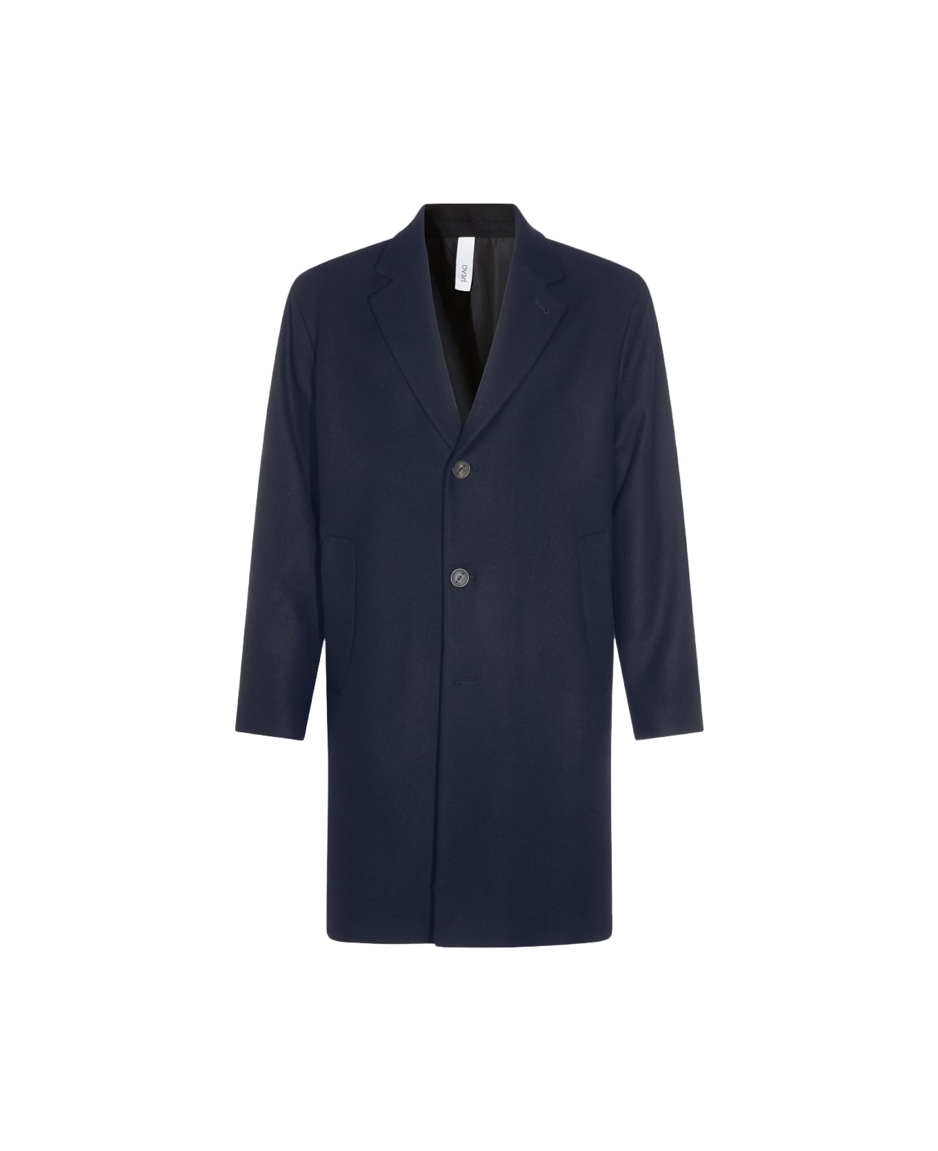 Hevò Navy Wool Coat - Blue