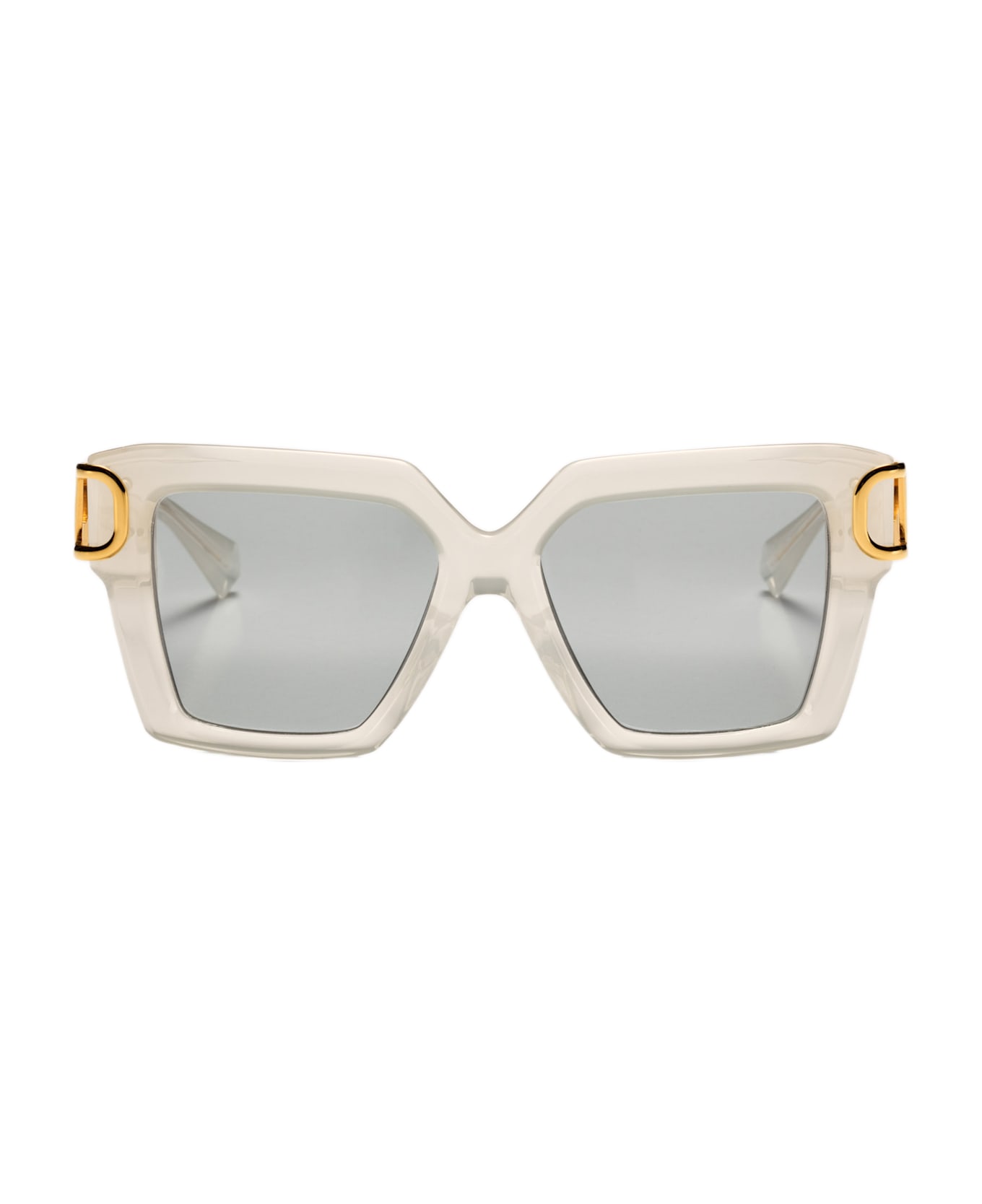Valentino Eyewear Uno - Ivory / Gold Sunglasses - ivory