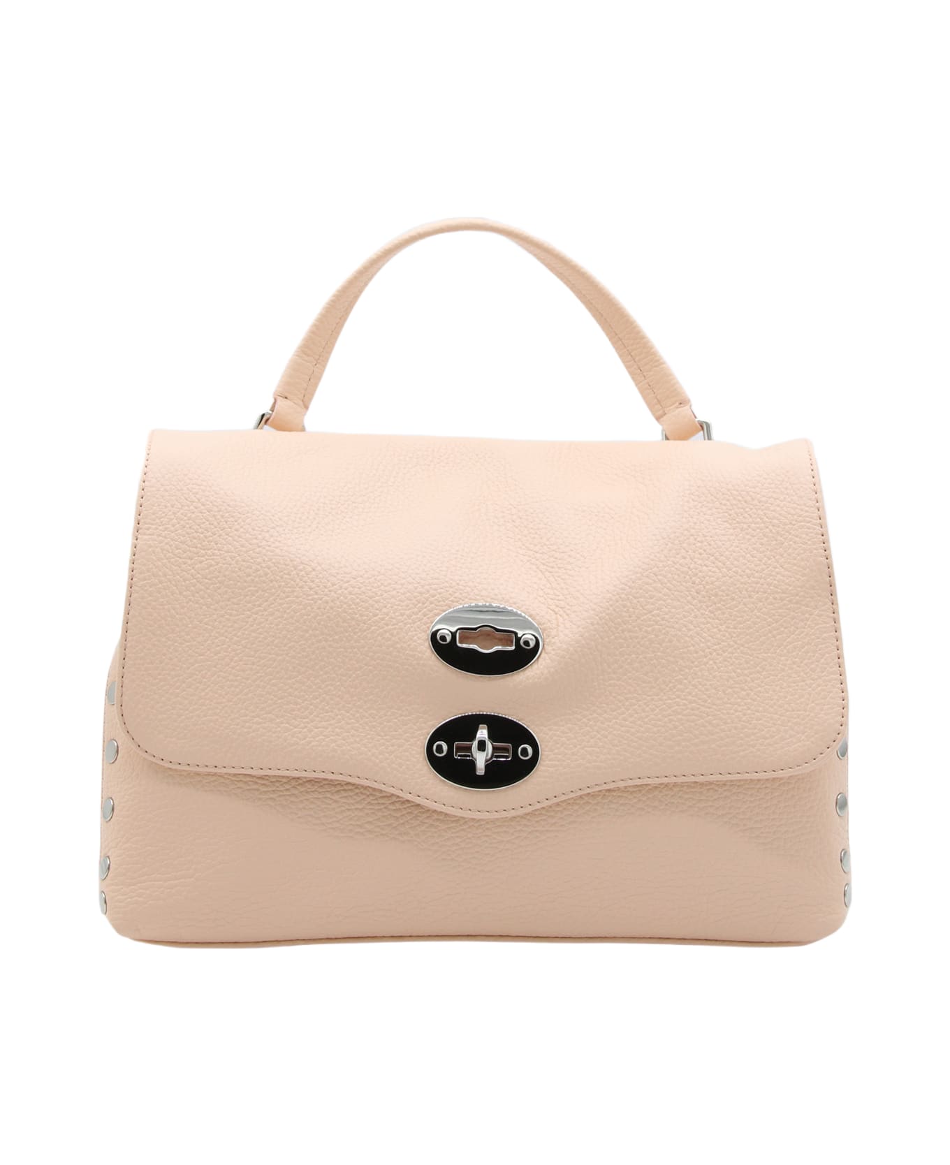 Zanellato Pink Leather Postina S Top Handle Bag - Pink