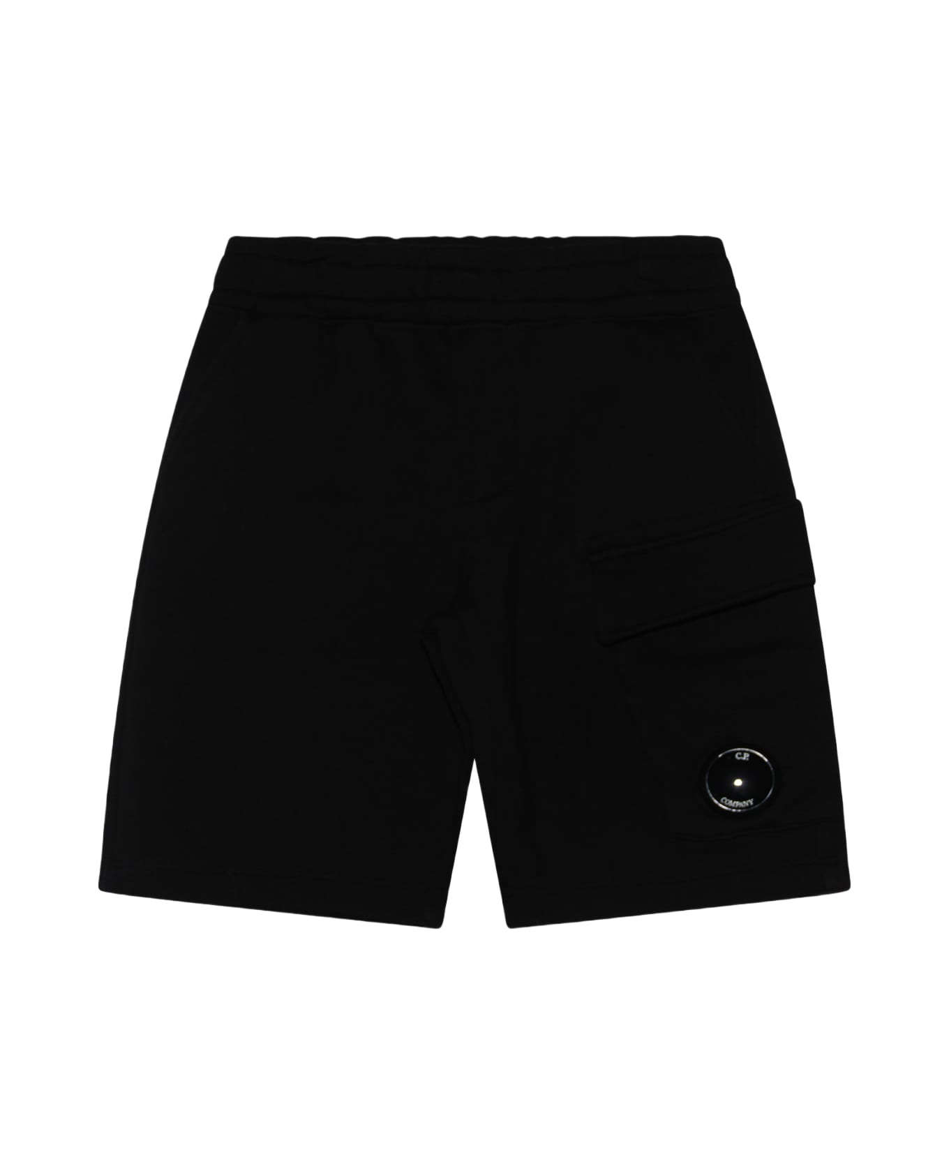 C.P. Company Black Cotton Bermuda Shorts - NERO/BLACK