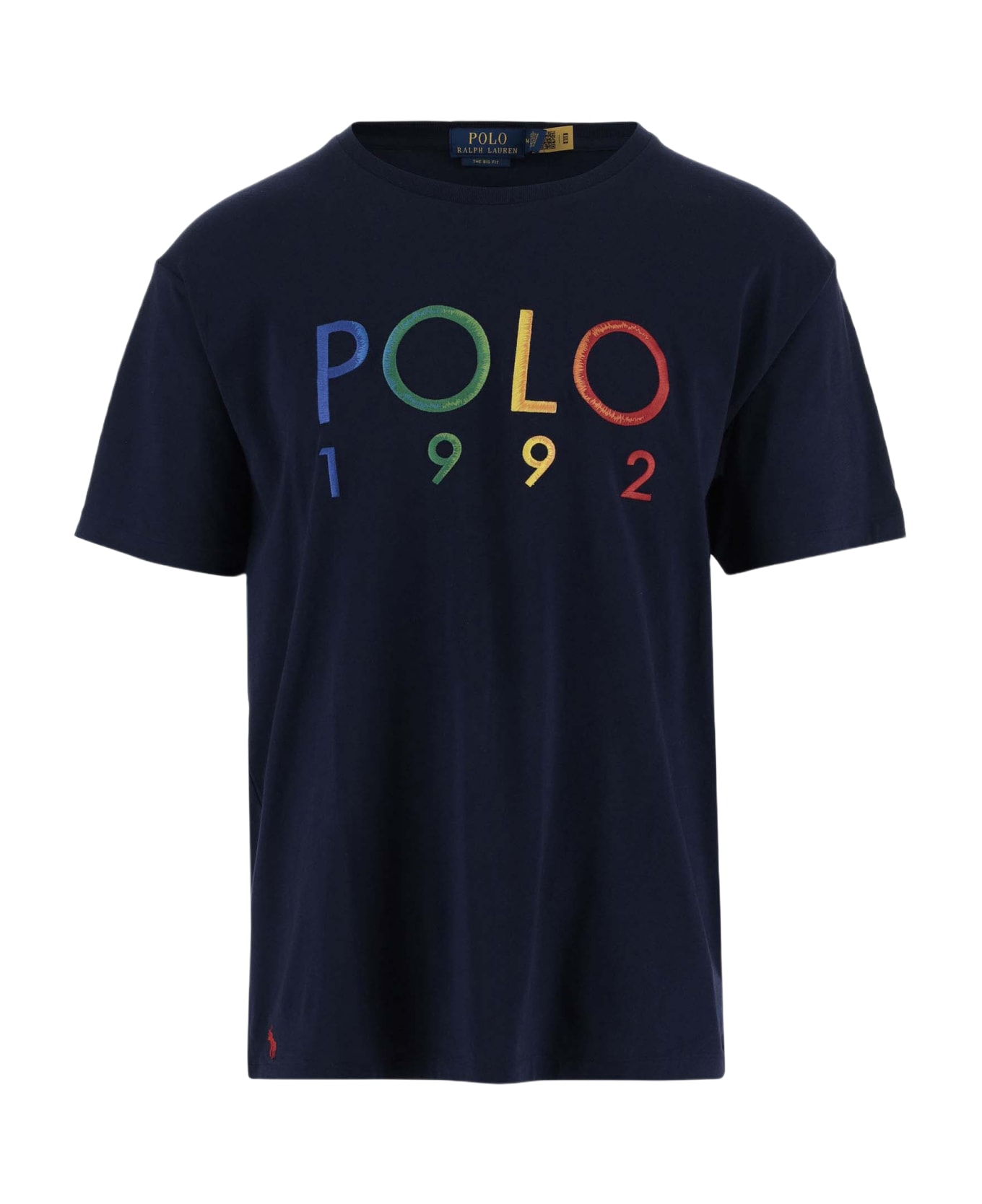 Polo Ralph Lauren Cotton T-shirt With Logo - Cruise navy